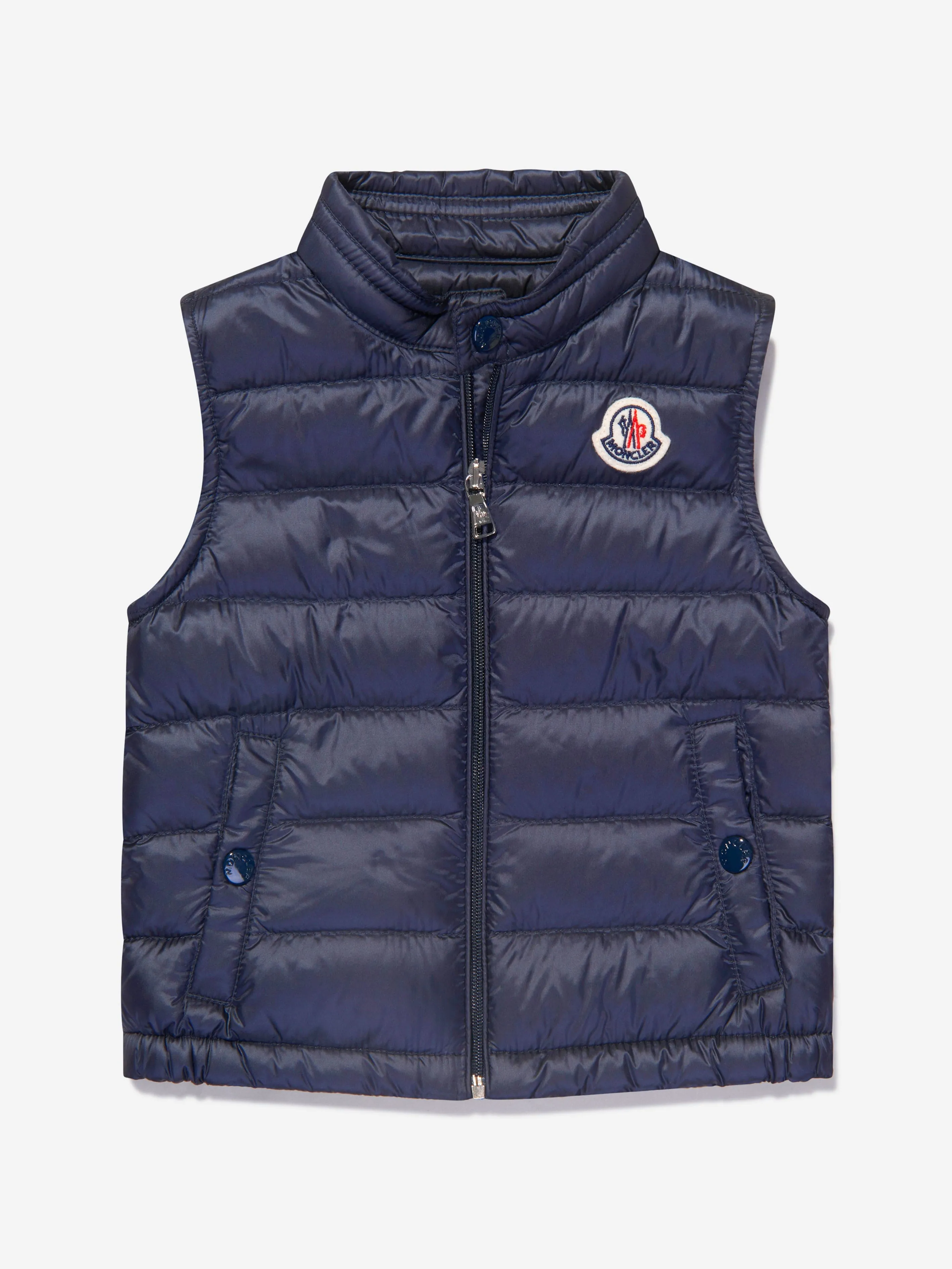Moncler Enfant Baby Daunengefütterte Neue Amaury Weste in Marine