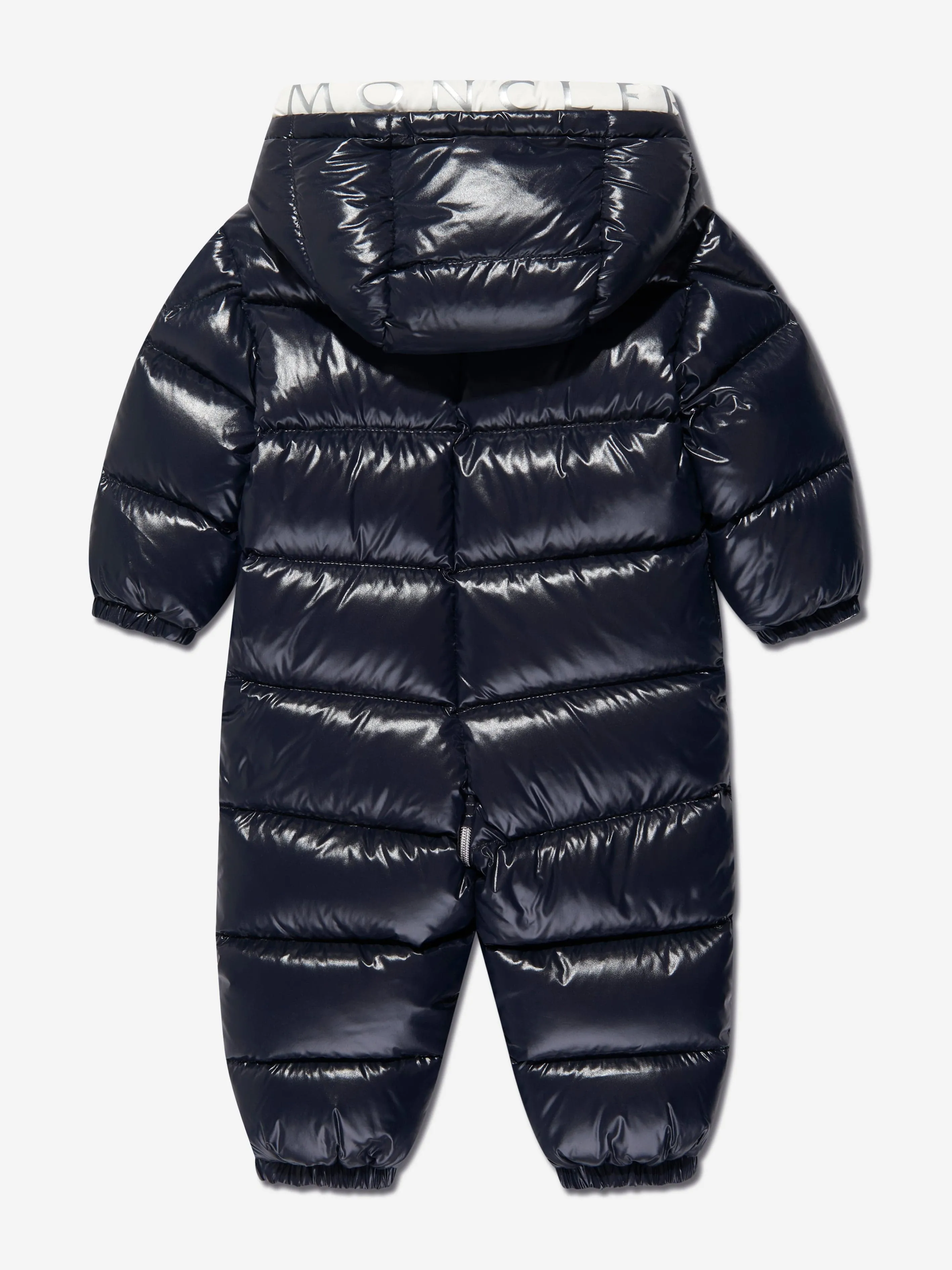 Moncler Enfant Baby Daunengefütterter Schneeanzug in Marineblau