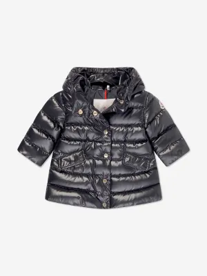 Moncler Enfant Baby Mädchen Daunengefütterter Ibida Langmantel in Marine
