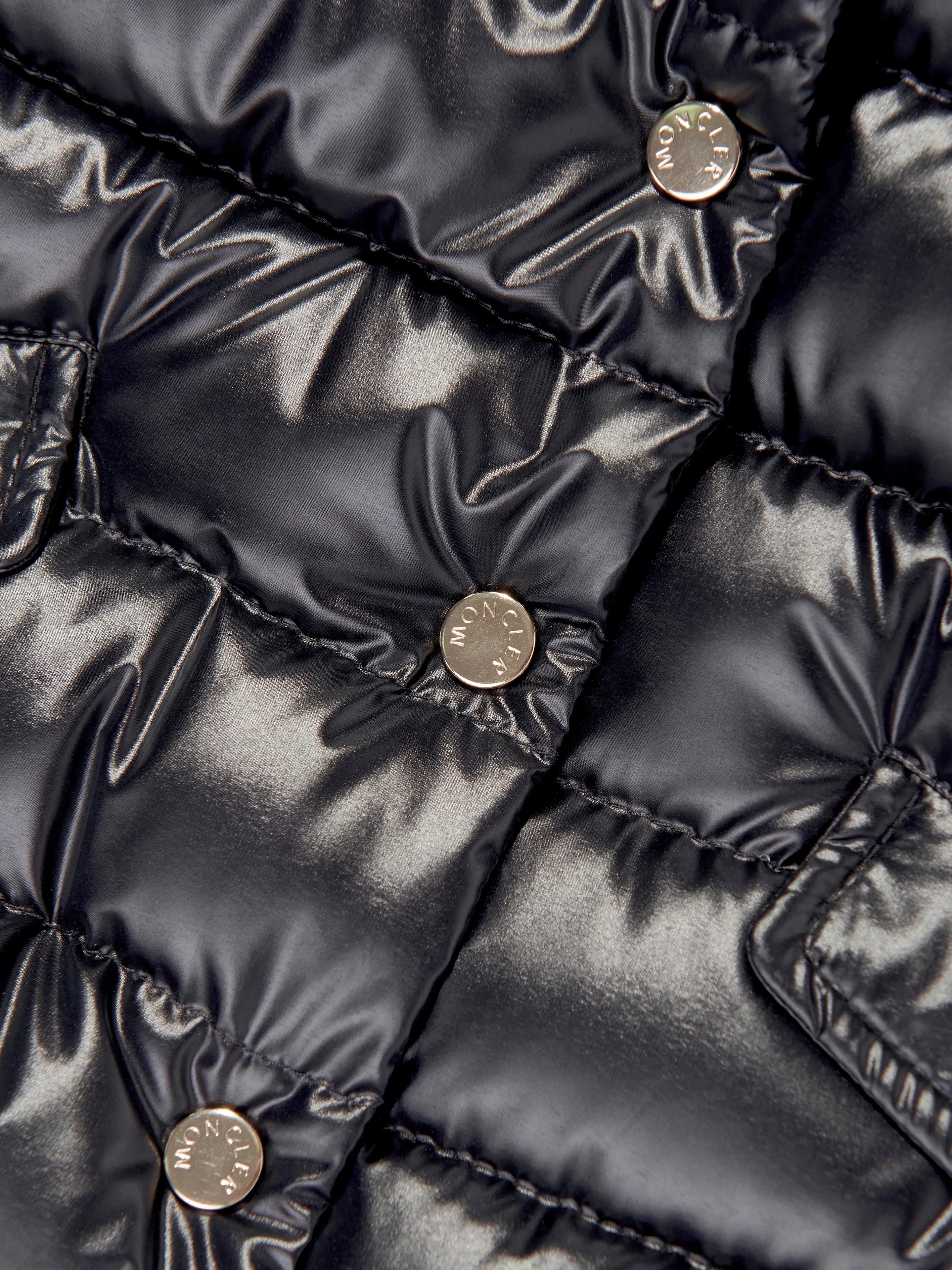 Moncler Enfant Baby Mädchen Daunengefütterter Ibida Langmantel in Marine