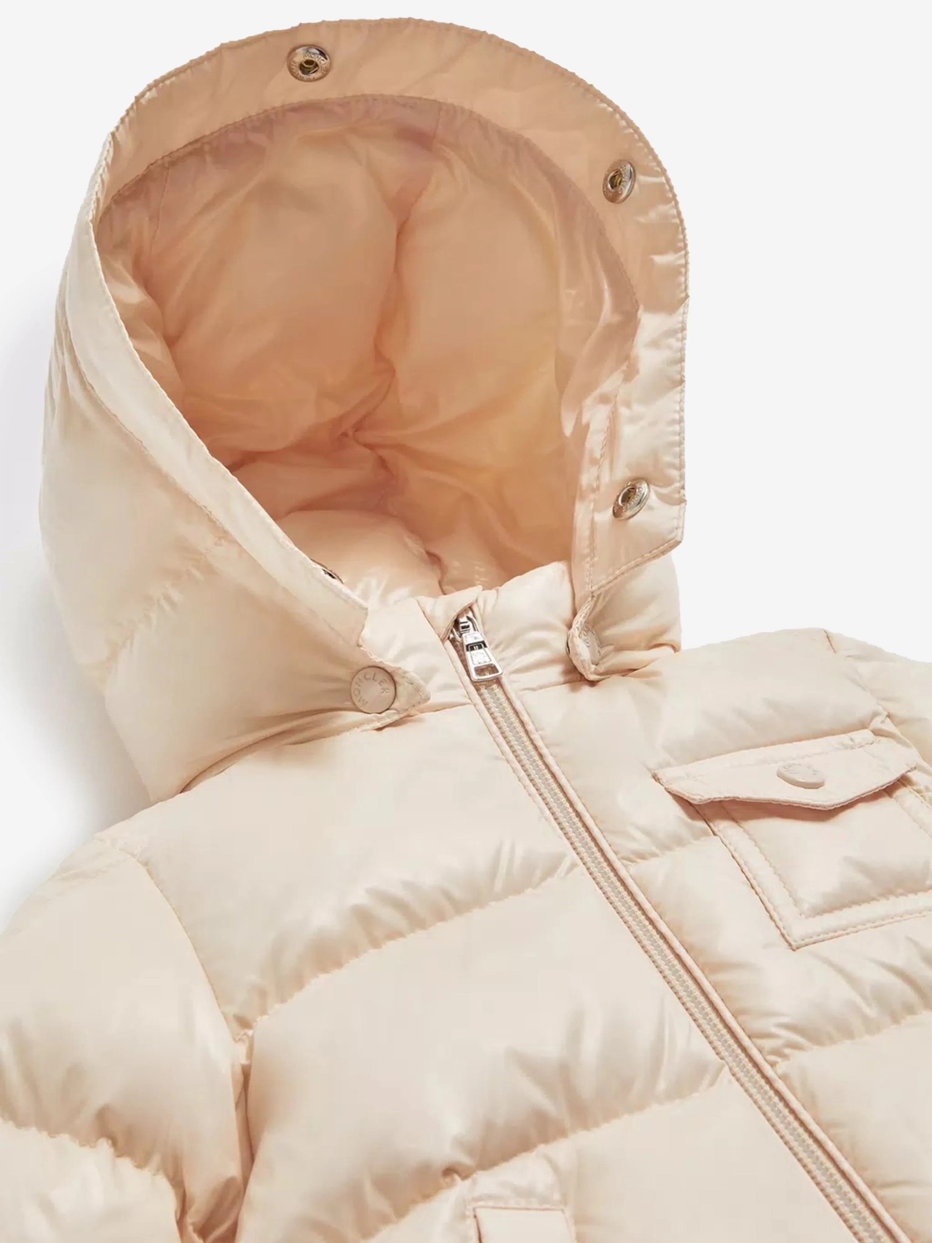 Moncler Enfant Baby Girls Daunengefütterte K2F Jacke in Rosa