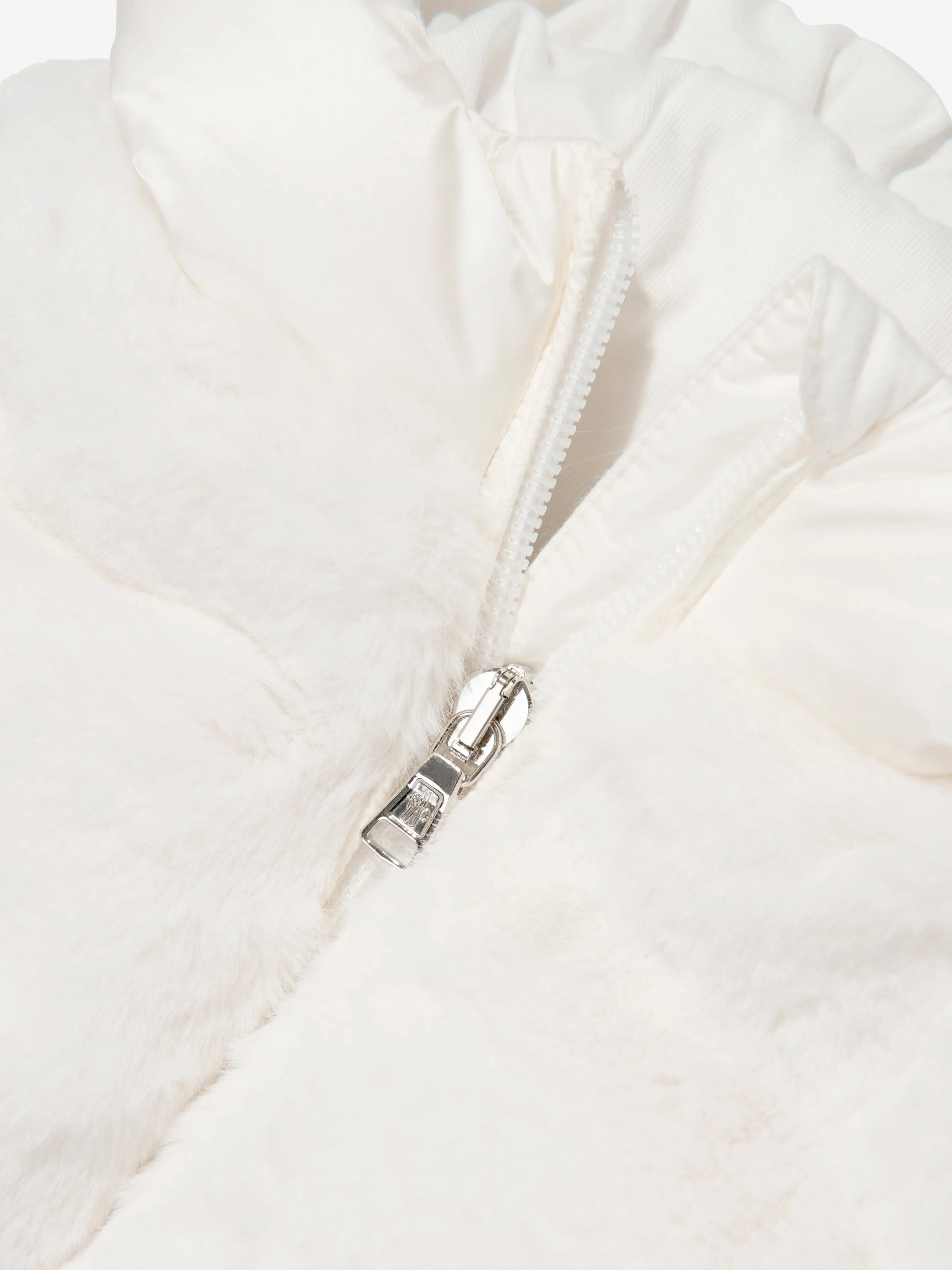 Moncler Enfant Baby Girls Daunengefütterte Natas Jacke in Weiß