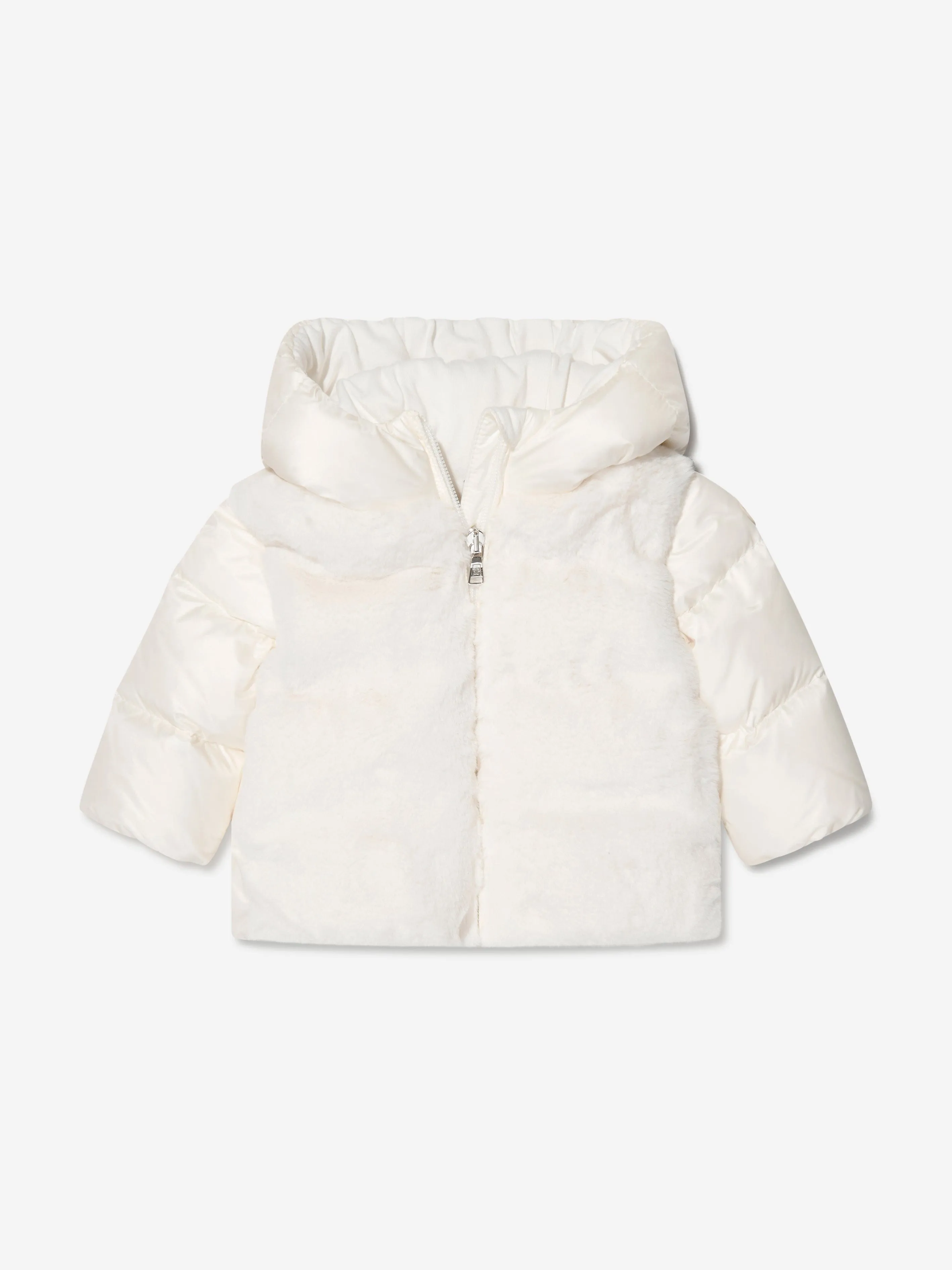 Moncler Enfant Baby Girls Daunengefütterte Natas Jacke in Weiß