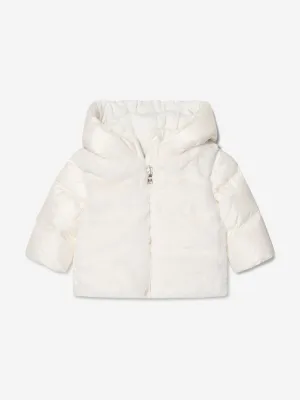 Moncler Enfant Baby Girls Daunengefütterte Natas Jacke in Weiß