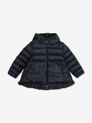Moncler Enfant Baby Mädchen Daunengefütterte Odile Jacke in Marine