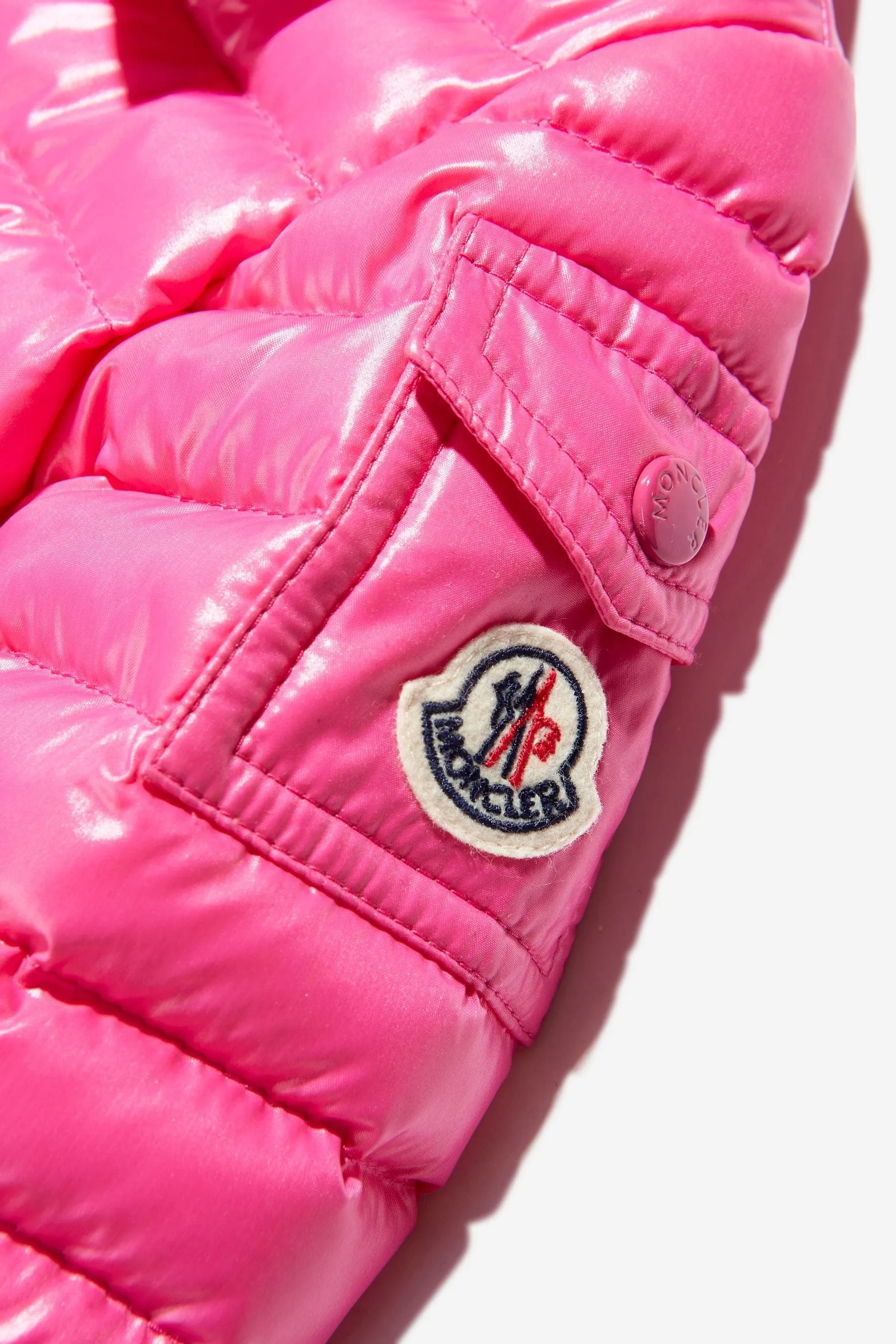Moncler Enfant Baby Girls Daunengefütterte Paulas Jacke in Rosa