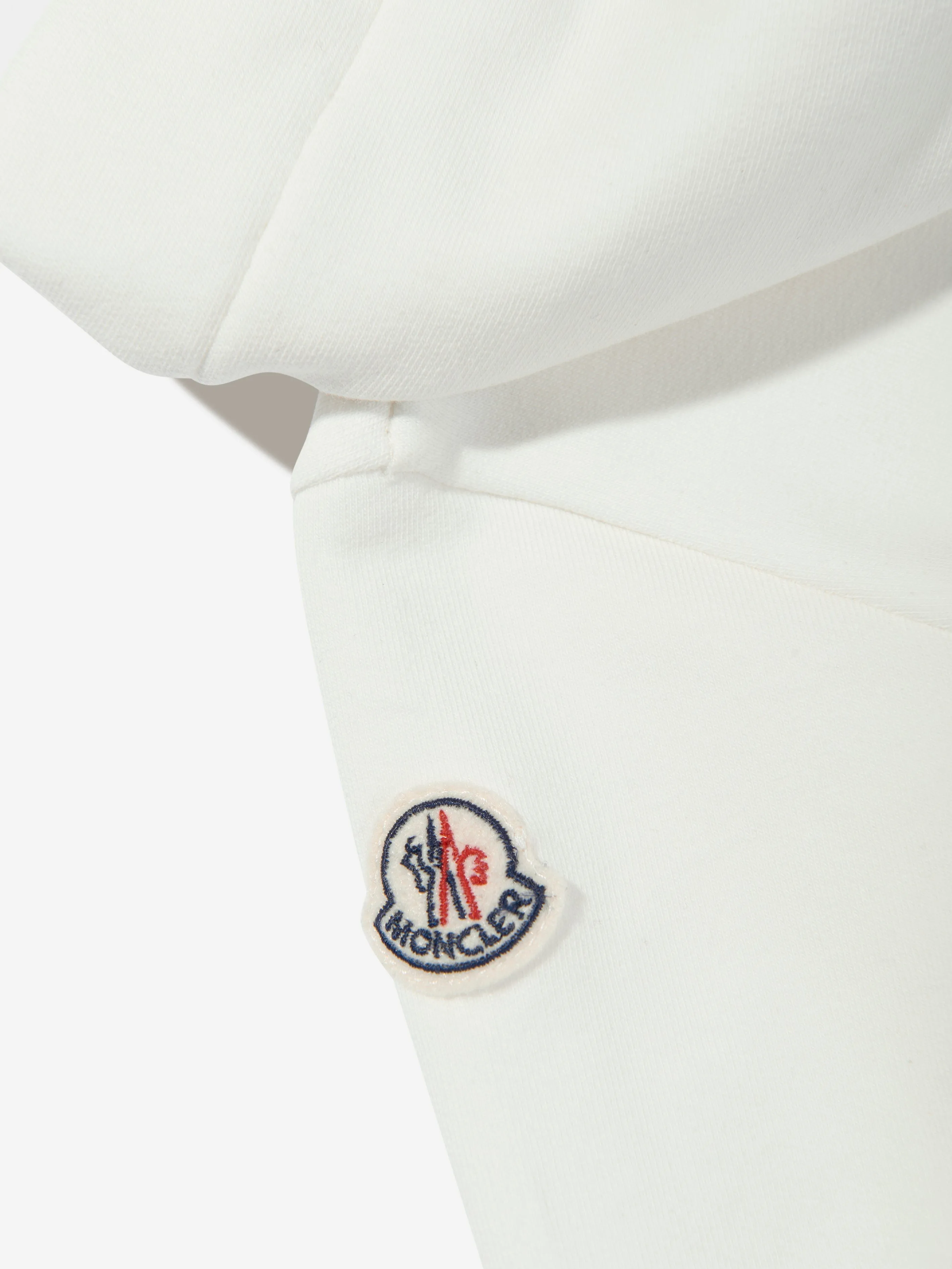 Moncler Enfant Kapuzenpullover-Kleid für Baby-Mädchen in Elfenbein