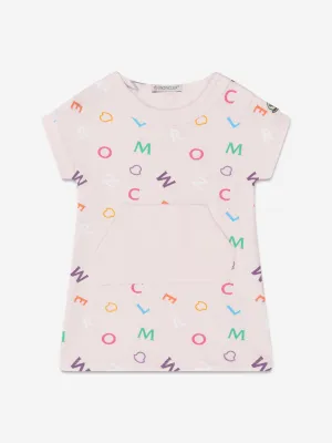 Moncler Enfant Baby Girls Logo-Kleid in Rosa