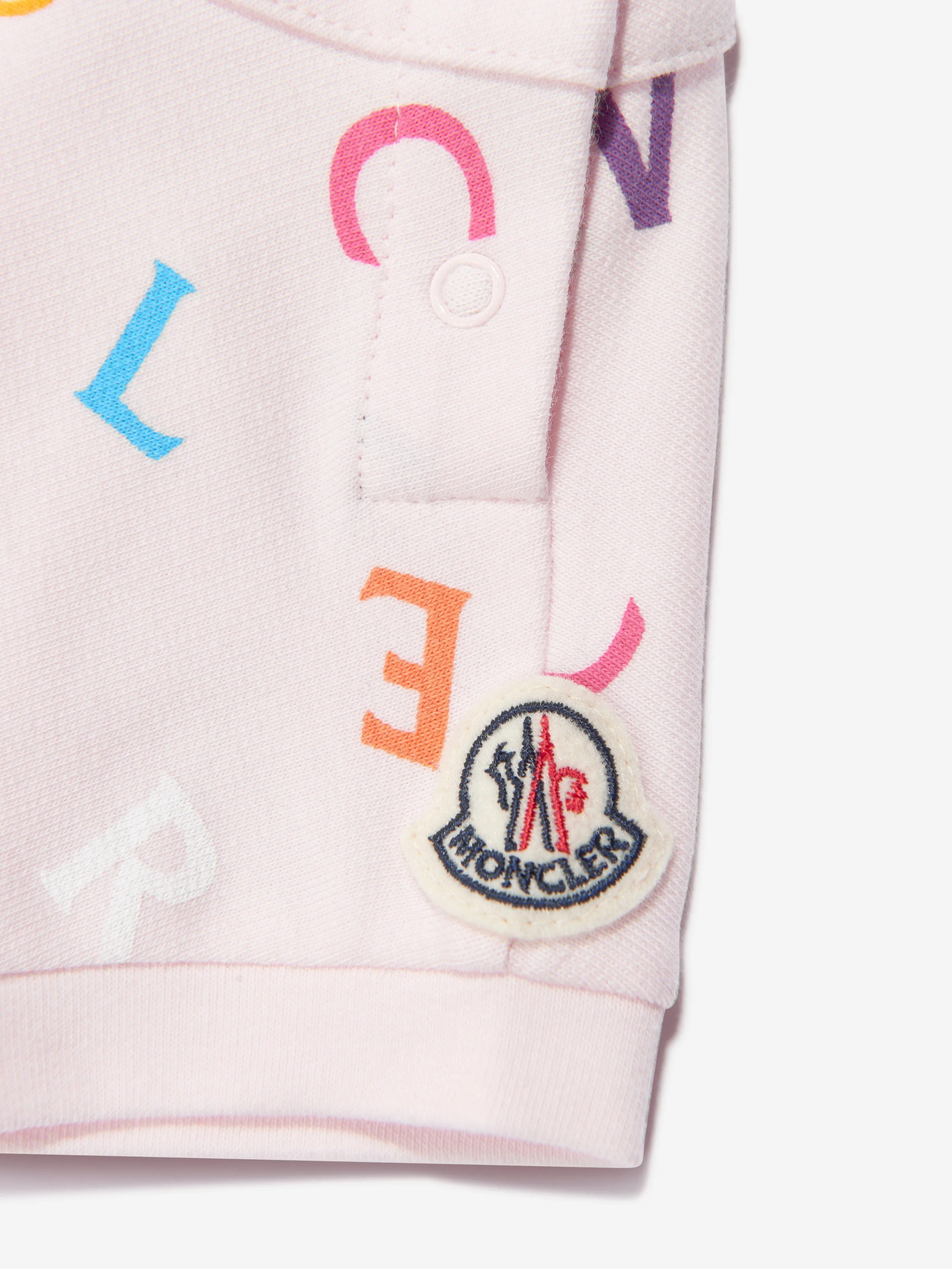 Moncler Enfant Baby Girls Logo-Kleid in Rosa