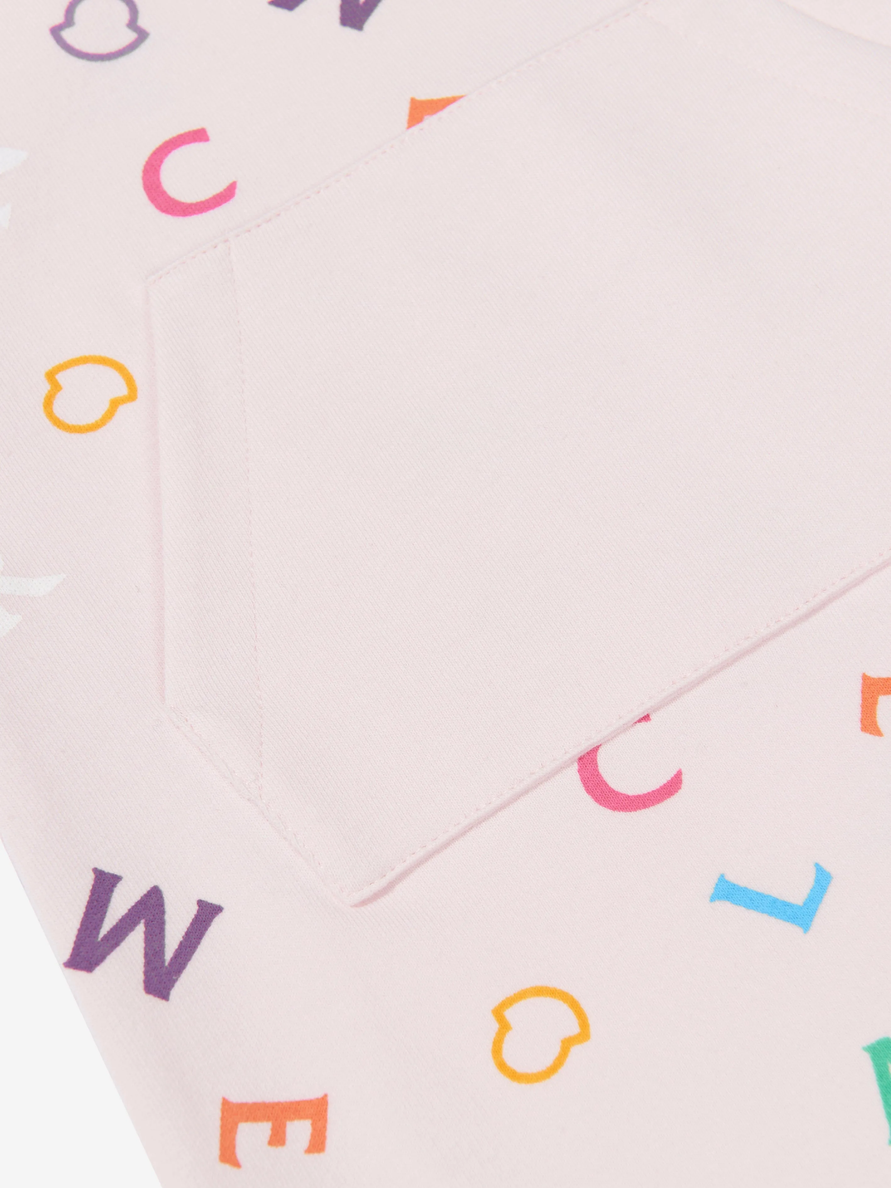 Moncler Enfant Baby Girls Logo-Kleid in Rosa