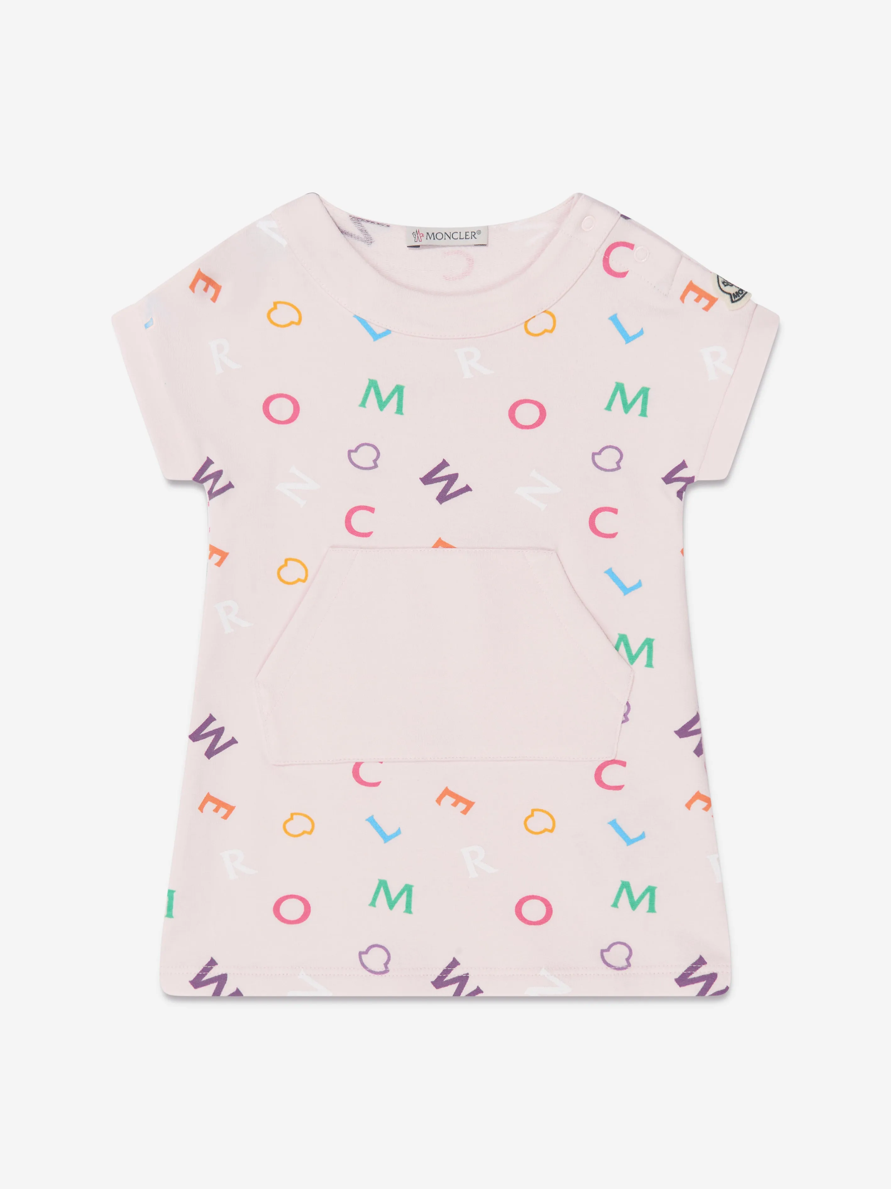 Moncler Enfant Baby Girls Logo-Kleid in Rosa