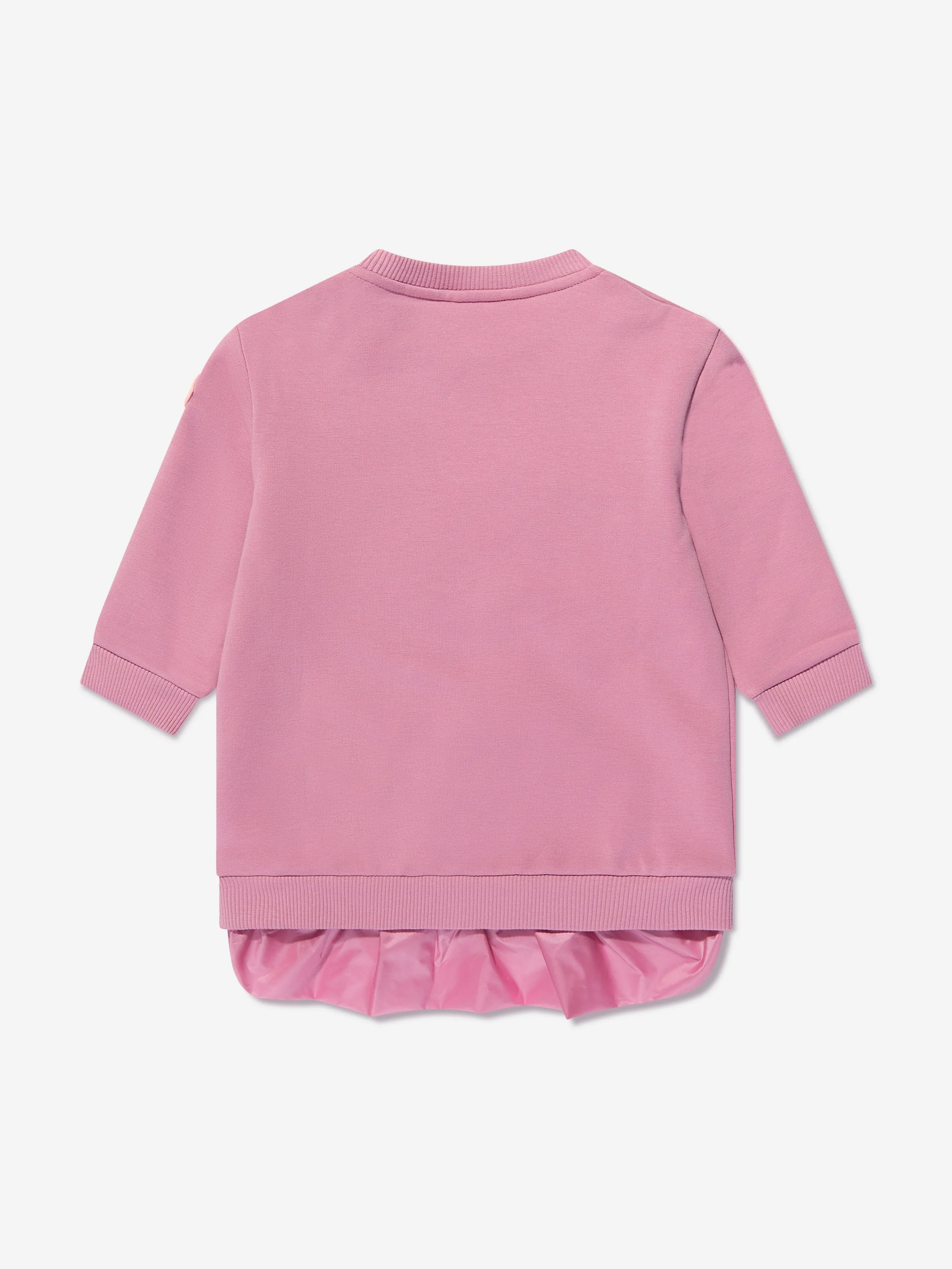 Moncler Enfant Baby Girls Logo Strickkleid in Rosa