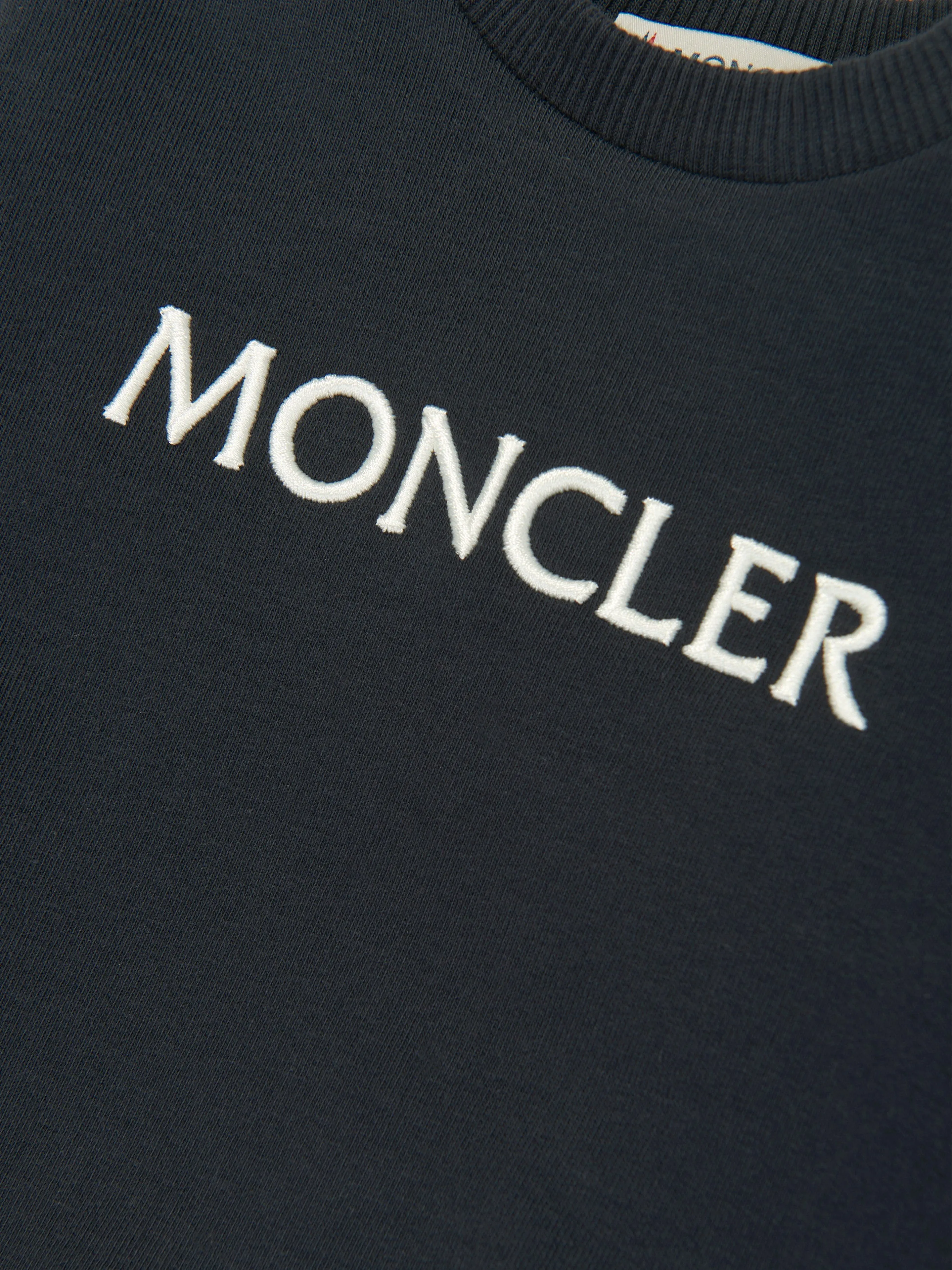 Moncler Enfant Baby Girls Logo Sweatshirt in Marineblau