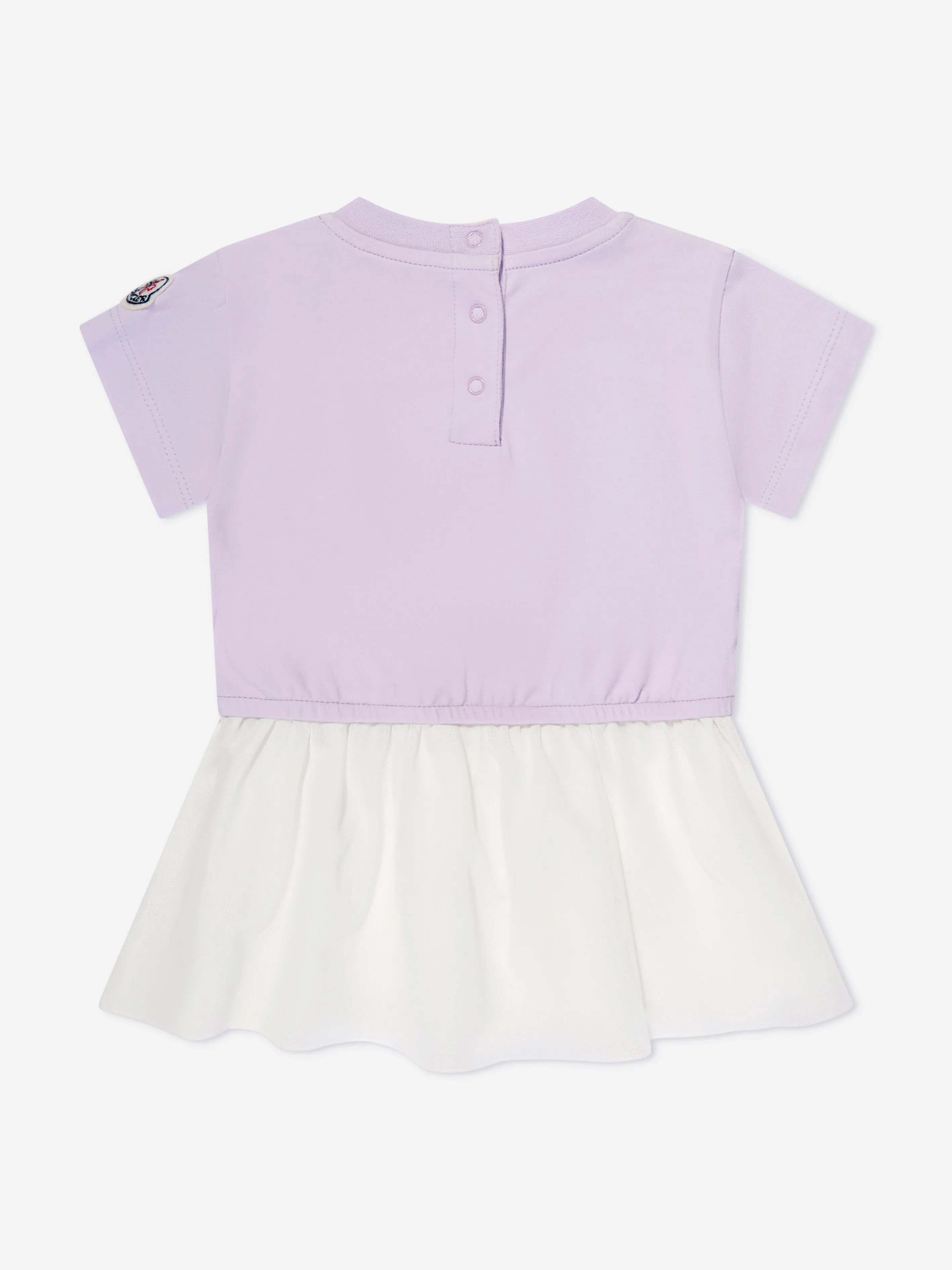 Moncler Enfant Baby Mädchen Logo T-Shirt Kleid in Lila
