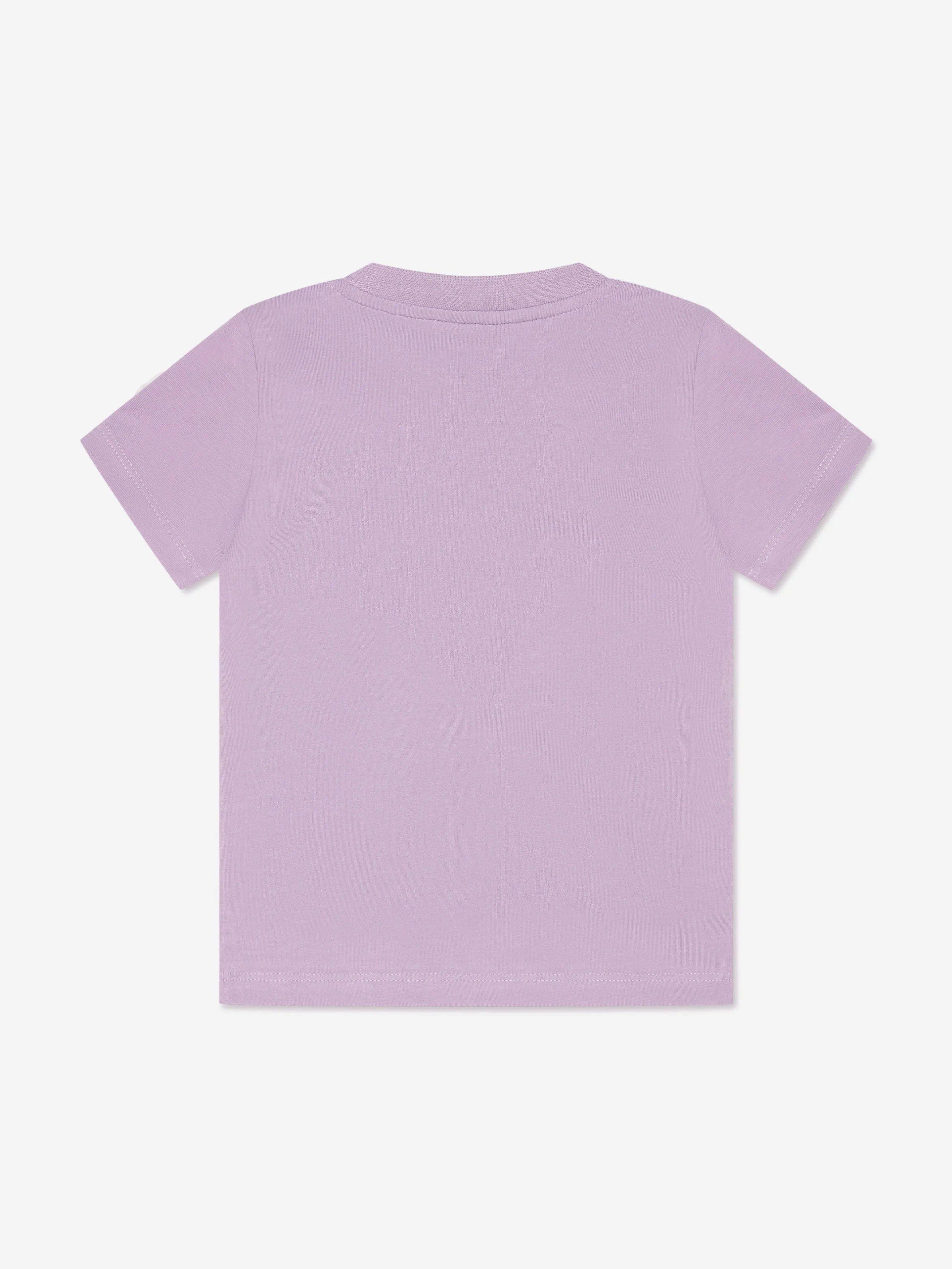 Moncler Enfant Baby Mädchen Logo T-Shirt in Lila