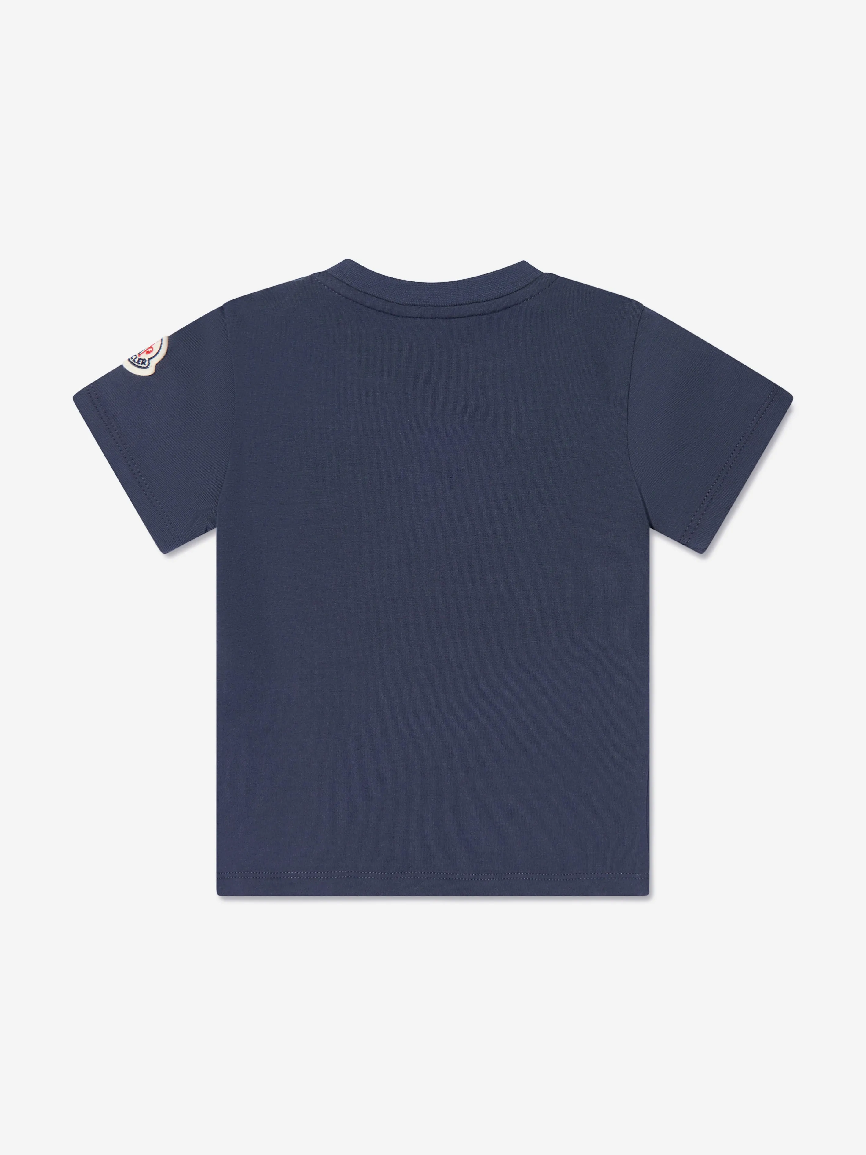Moncler Enfant Baby Girls Logo T-Shirt in Marineblau