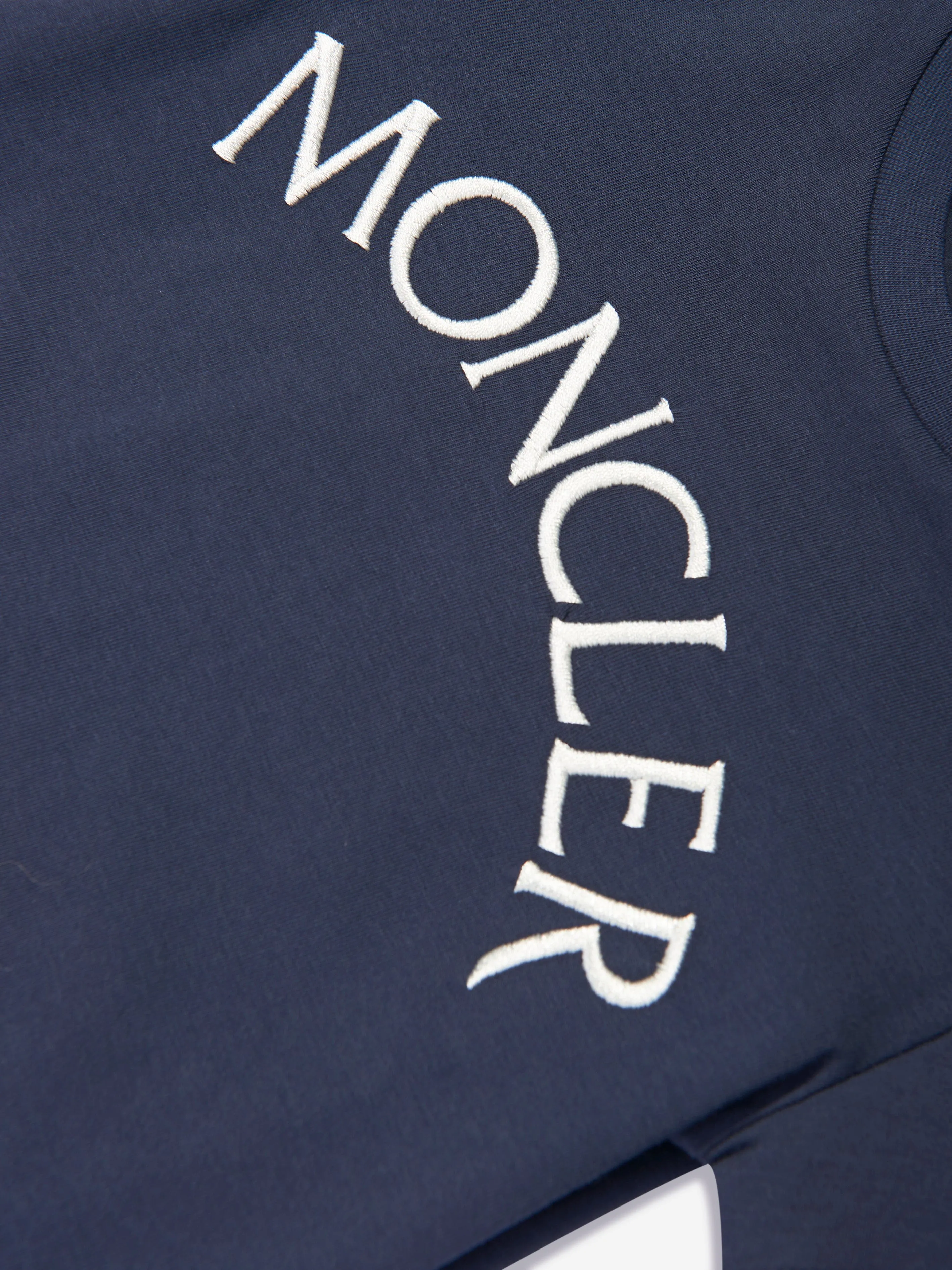 Moncler Enfant Baby Girls Logo T-Shirt in Marineblau
