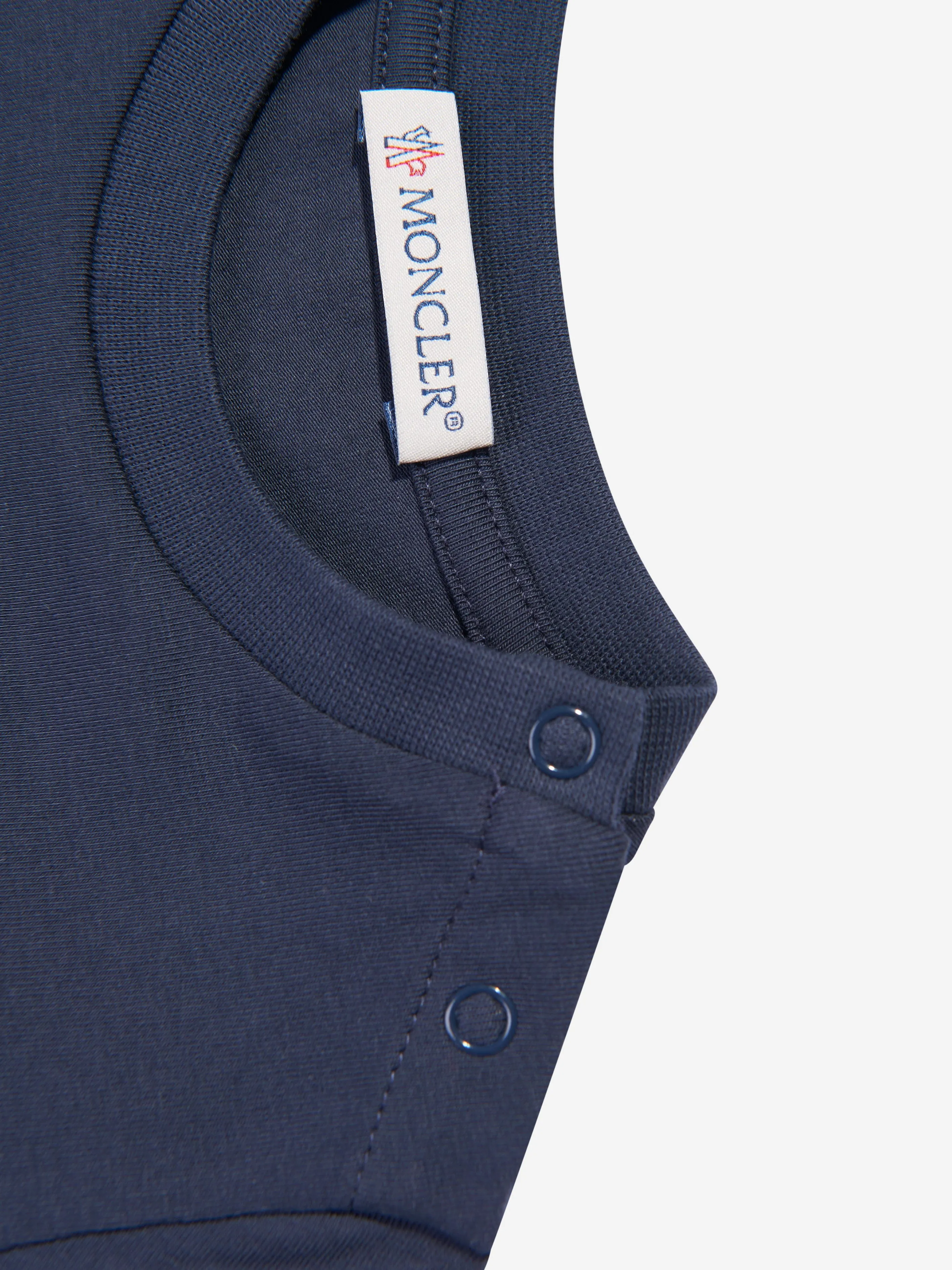 Moncler Enfant Baby Girls Logo T-Shirt in Marineblau