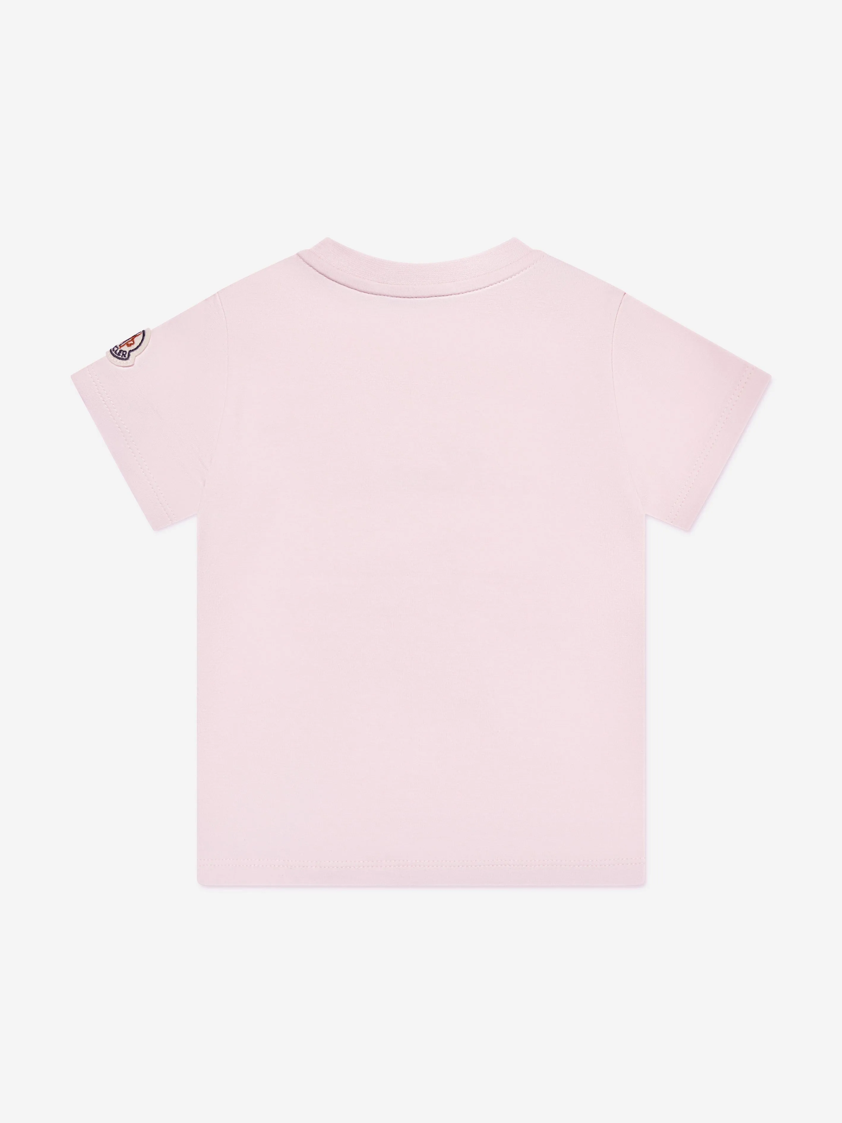 Moncler Enfant Baby Mädchen Logo T-Shirt in Rosa