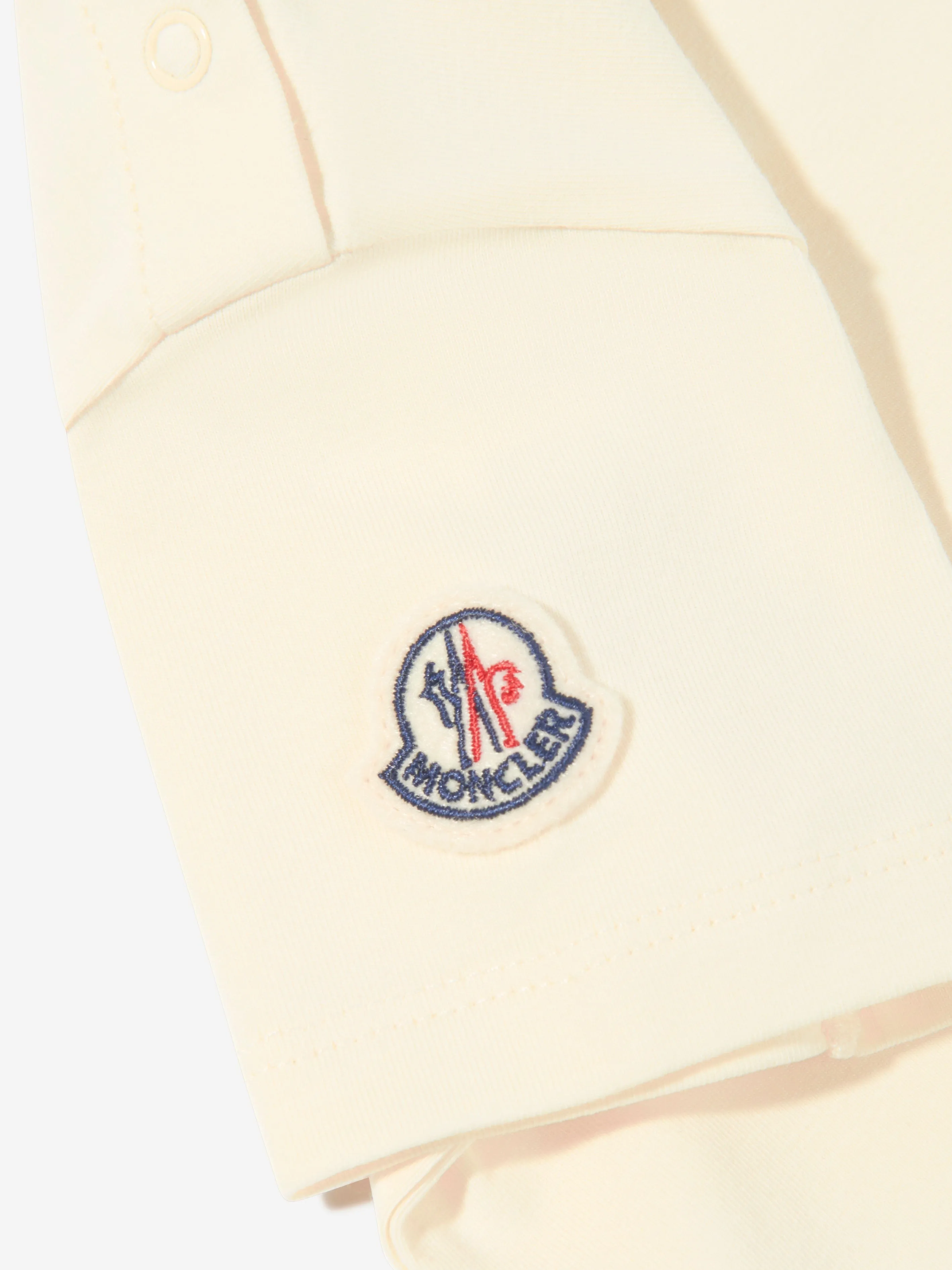 Moncler Enfant Baby Girls Logo T-Shirt in Gelb