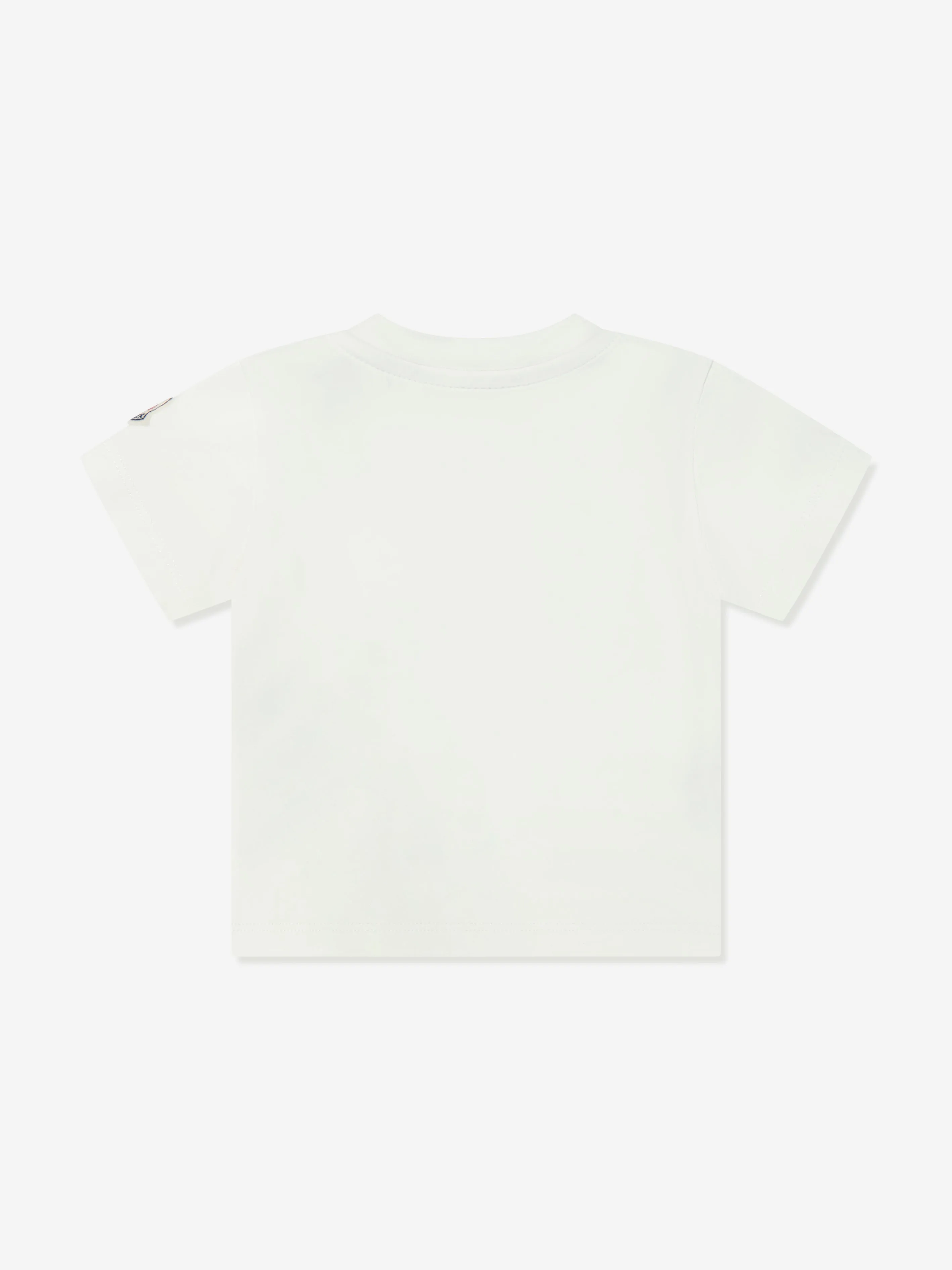 Moncler Enfant Baby Girls Logo-T-Shirt in Elfenbein