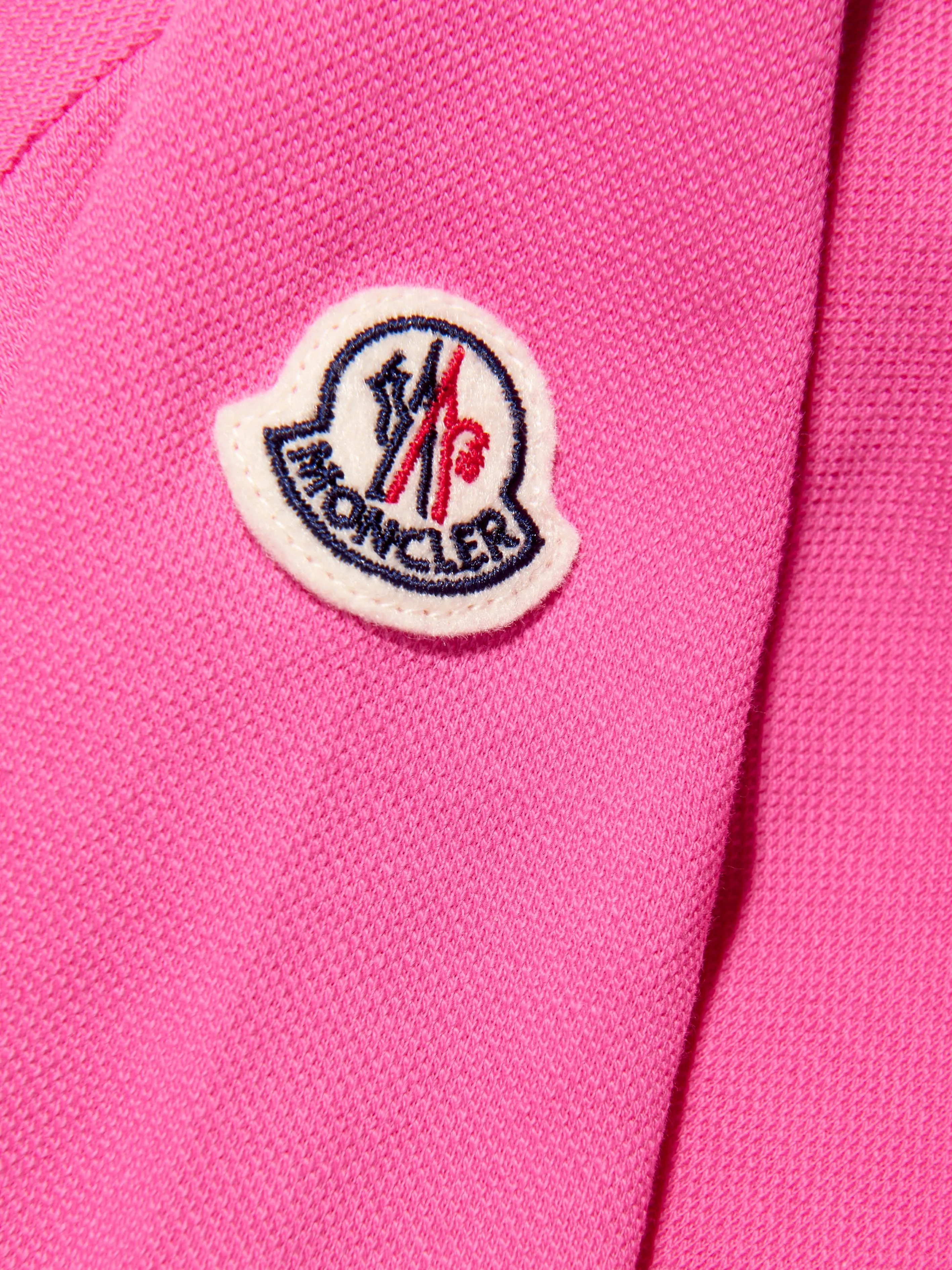 Moncler Enfant Baby Mädchen Langarm-Kleid mit Tasche in Rosa