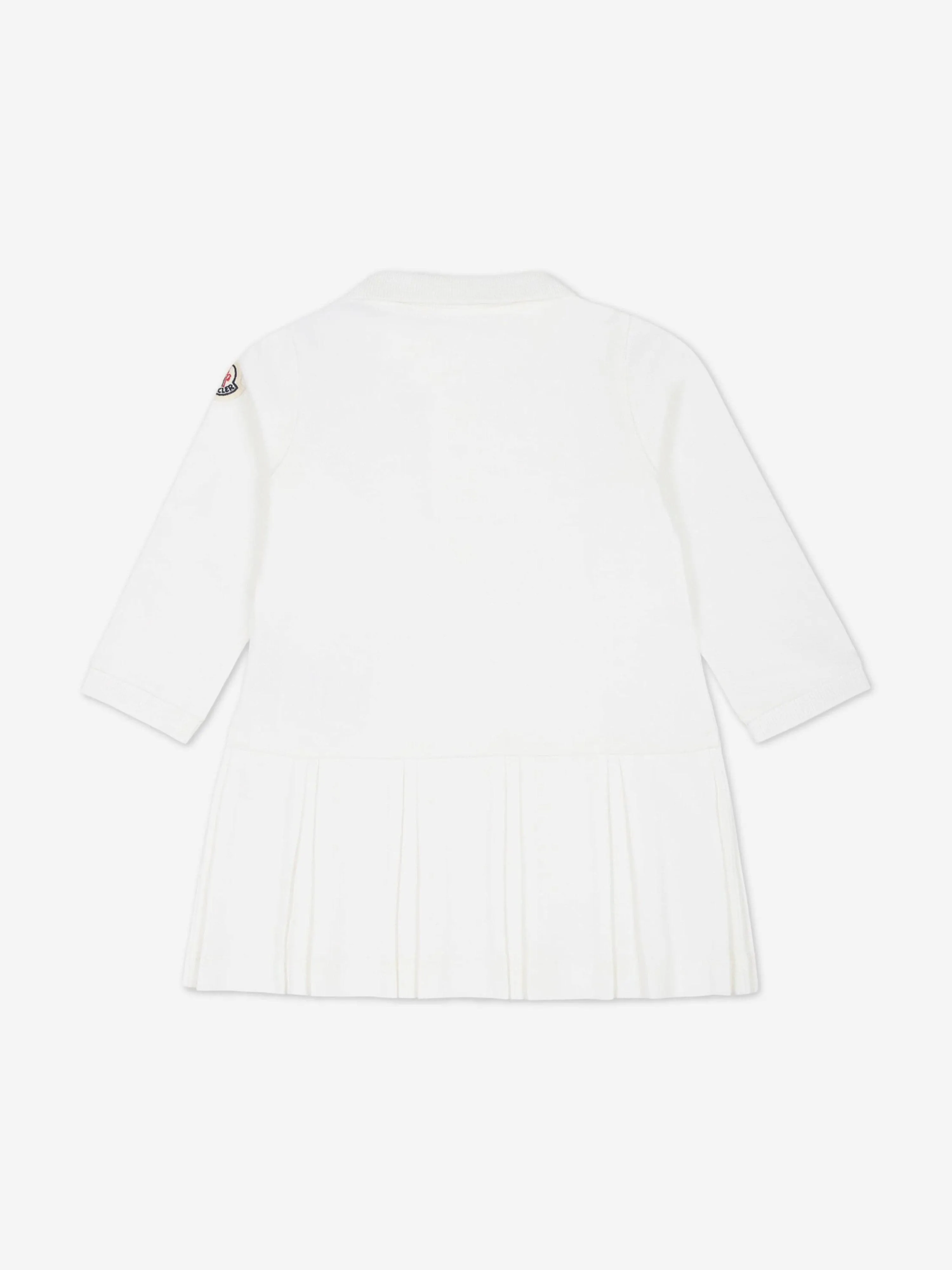 Moncler Enfant Polo-Kleid für Baby-Mädchen in Elfenbein