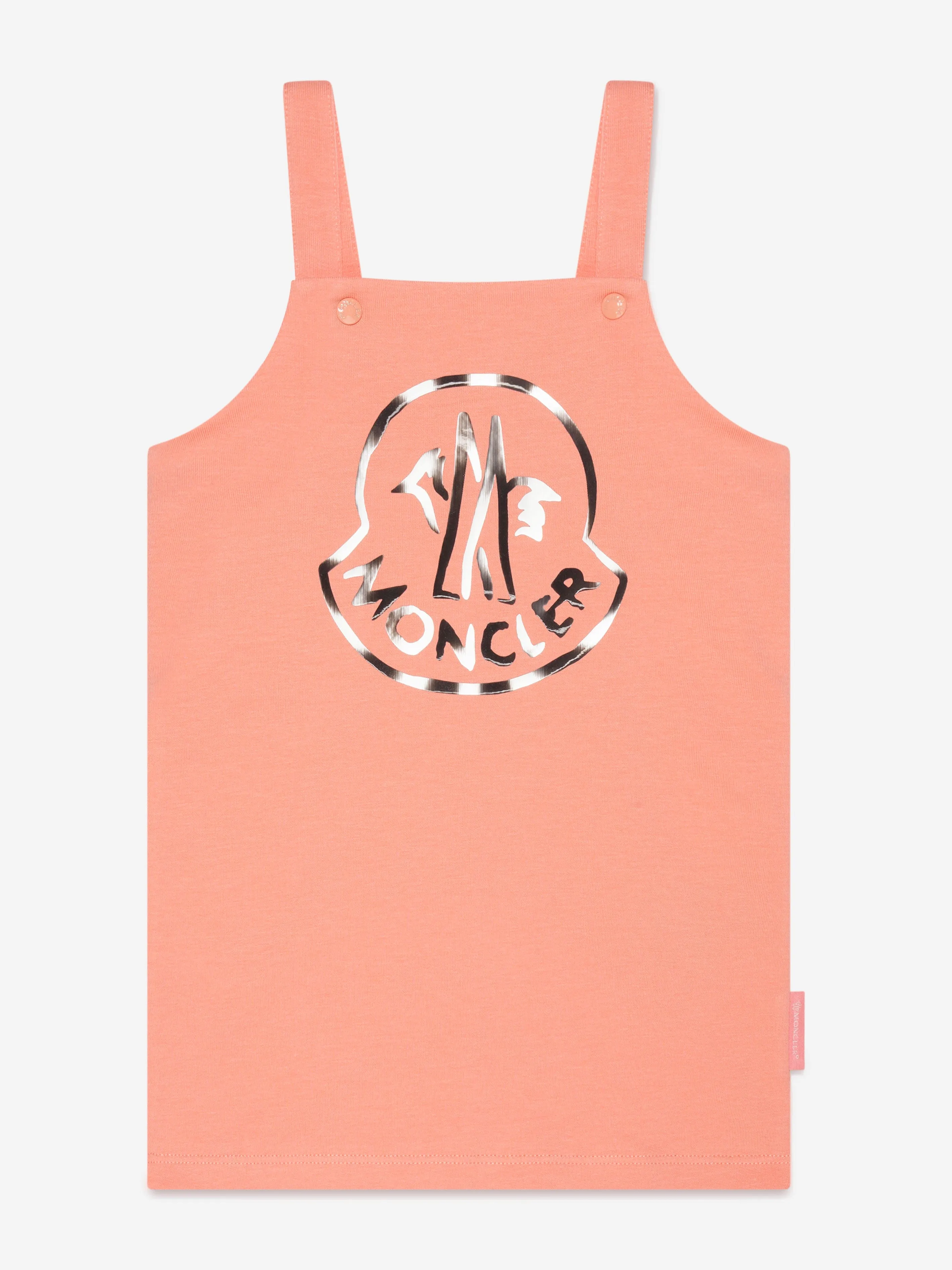 Moncler Enfant T-Shirt und Kleid-Set für Babygirls in Pfirsich