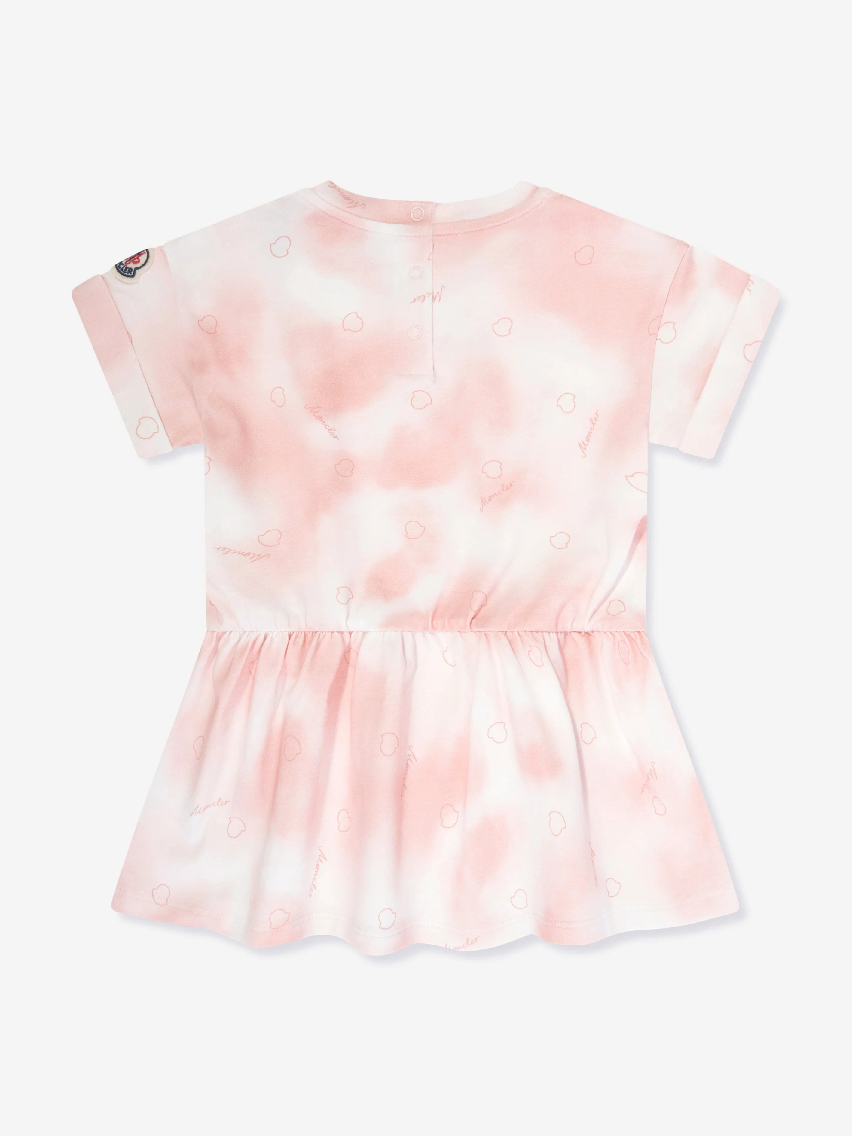 Moncler Enfant T-Shirt-Kleid für Baby-Mädchen in Rosa