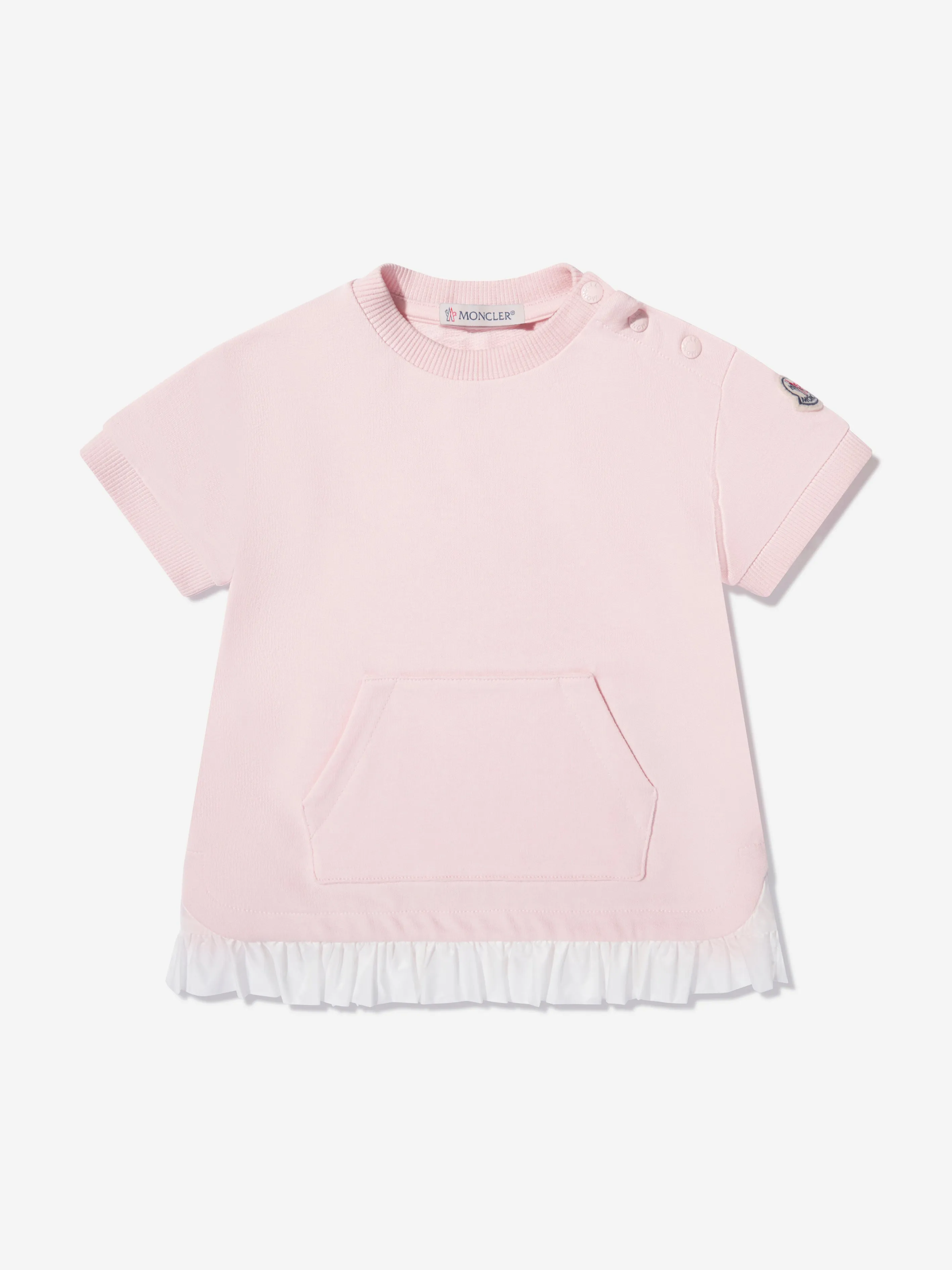 Moncler Enfant T-Shirt-Kleid für Baby-Mädchen in Rosa