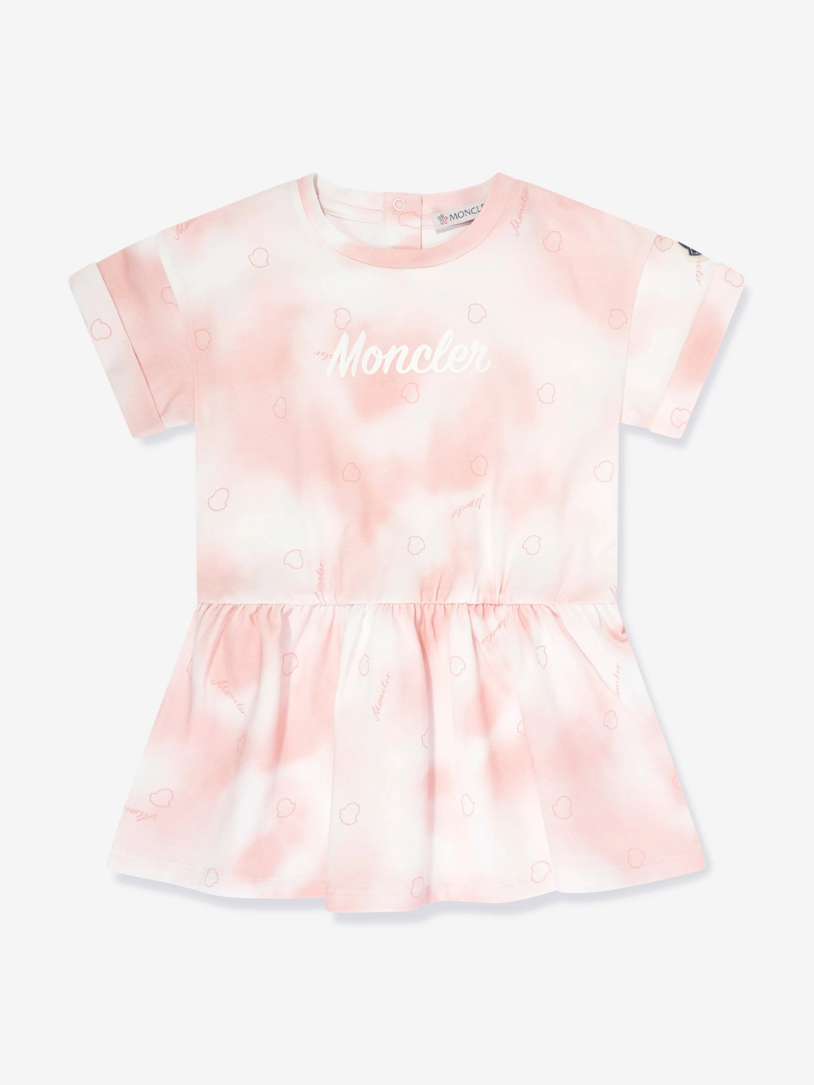 Moncler Enfant T-Shirt-Kleid für Baby-Mädchen in Rosa