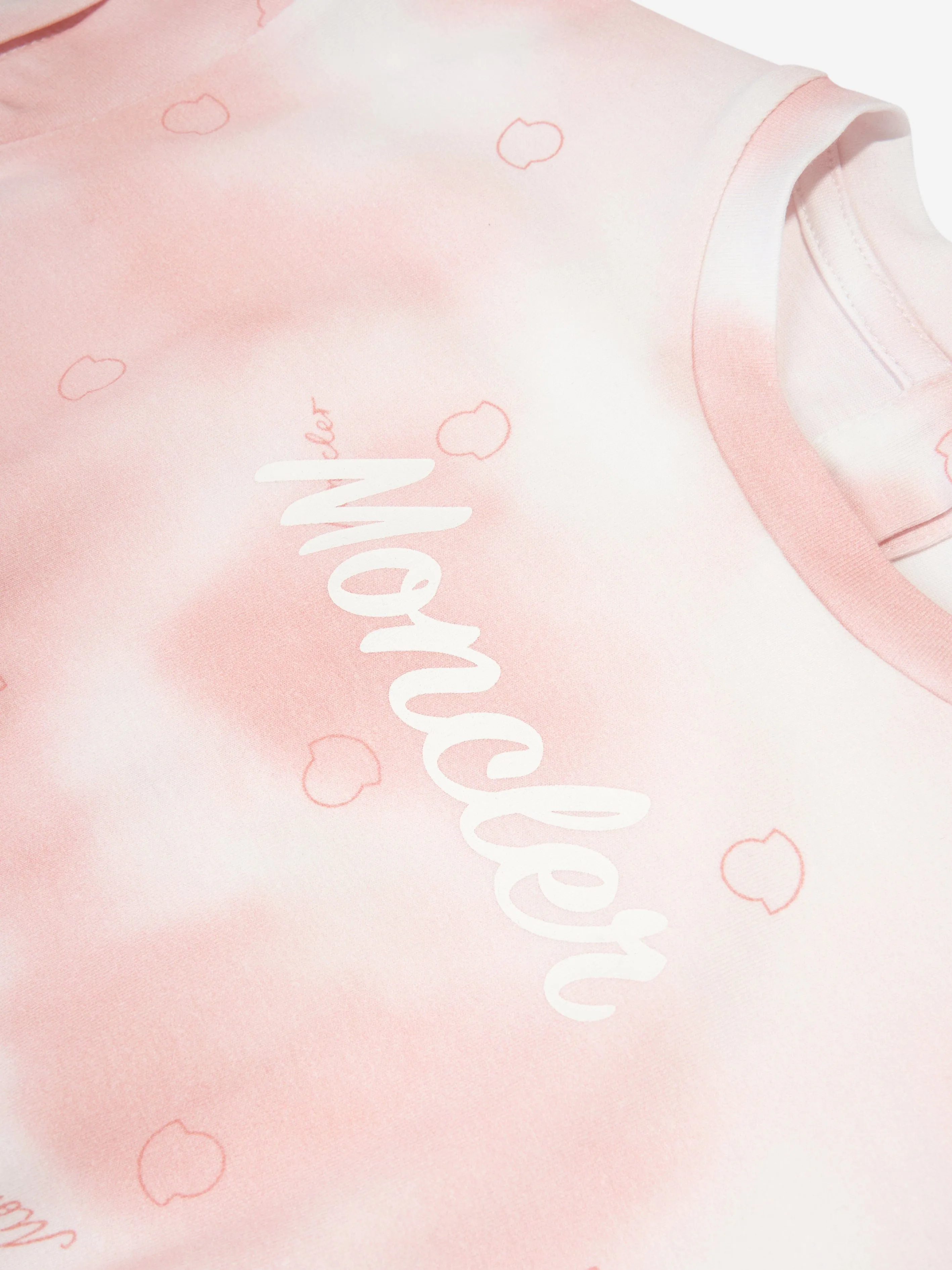 Moncler Enfant T-Shirt-Kleid für Baby-Mädchen in Rosa