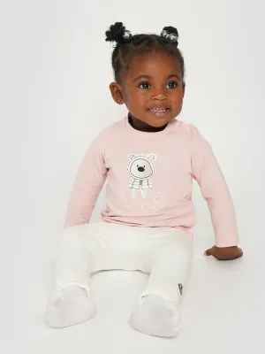 Moncler Enfant Baby Girls Teddy Bear Tracksuit in Rosa