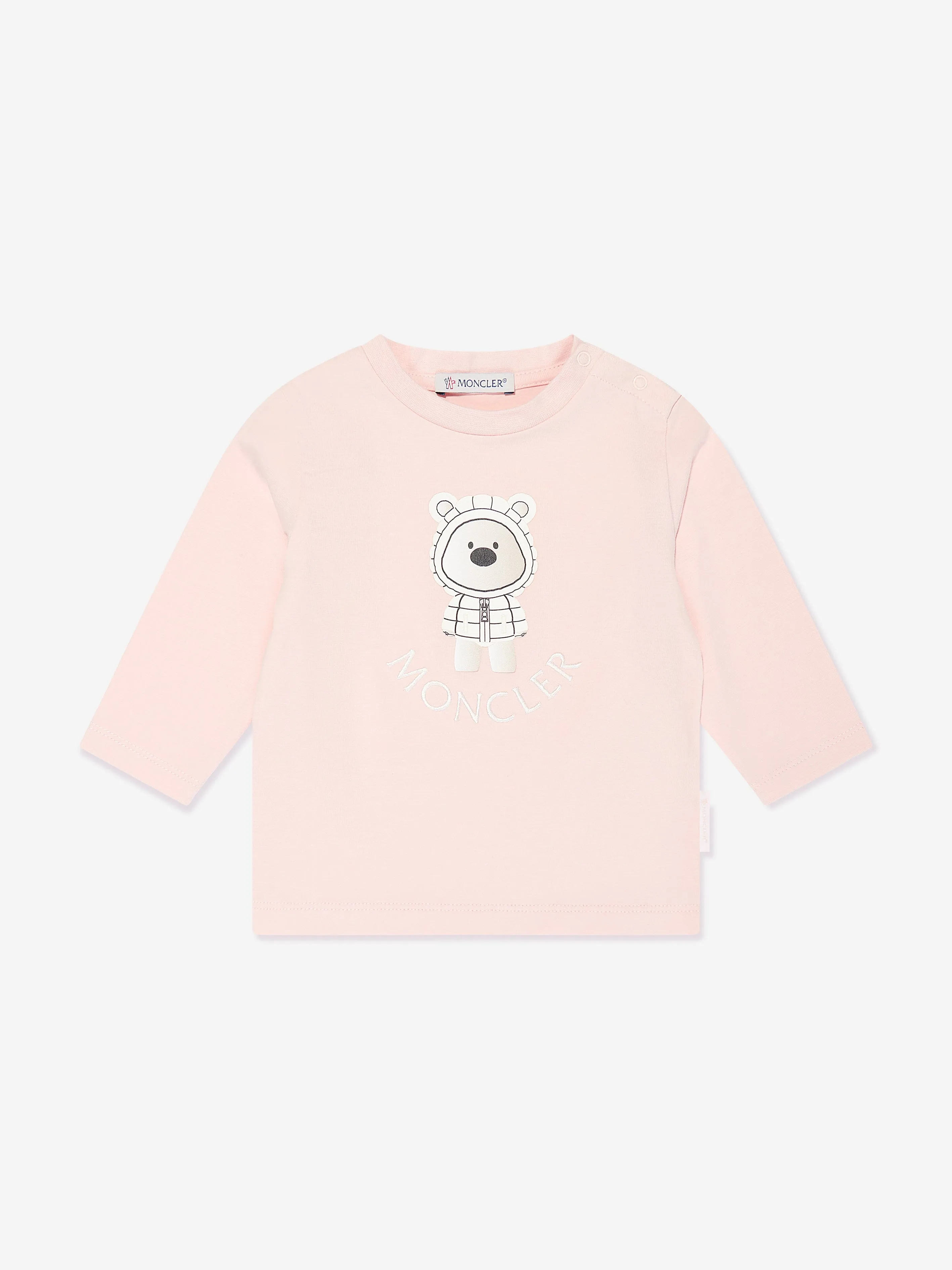Moncler Enfant Baby Girls Teddy Bear Tracksuit in Rosa