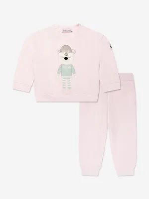 Moncler Enfant Baby Girls Tracksuit in Rosa
