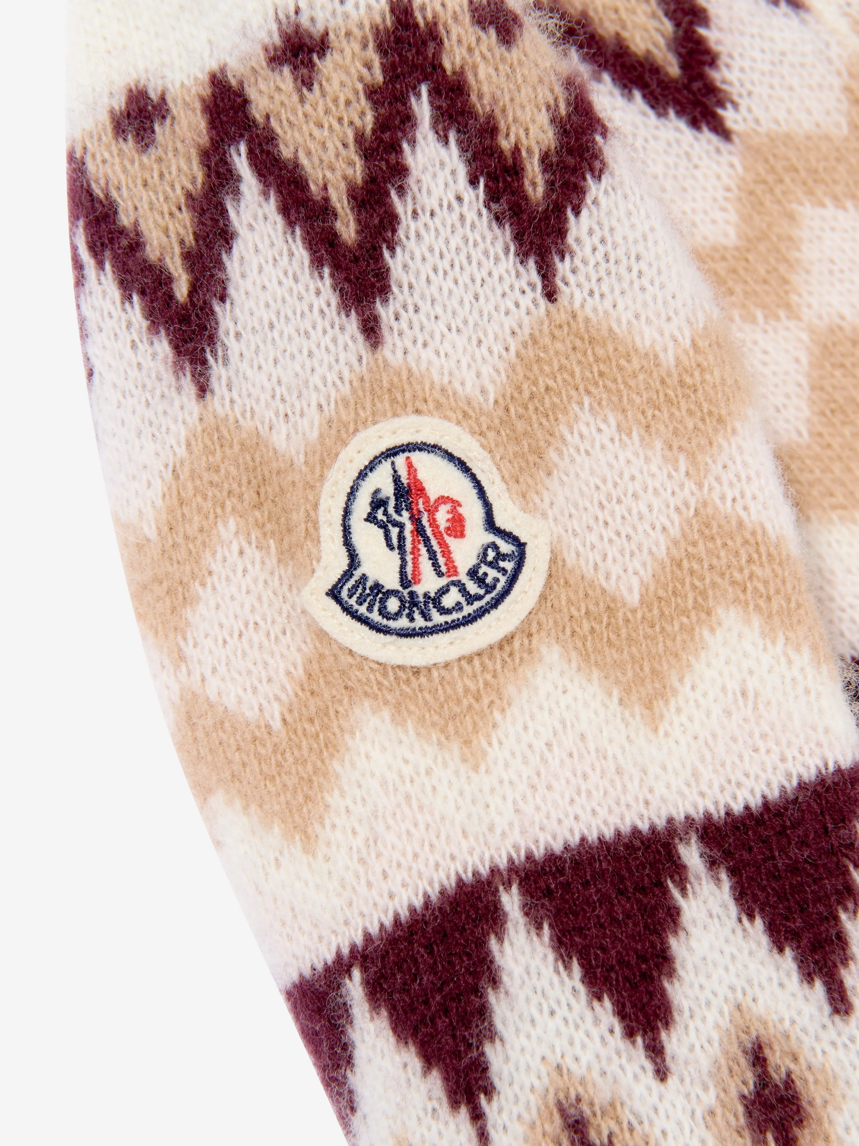 Moncler Enfant Baby Girls Wollgestricktes Kleid in Elfenbein