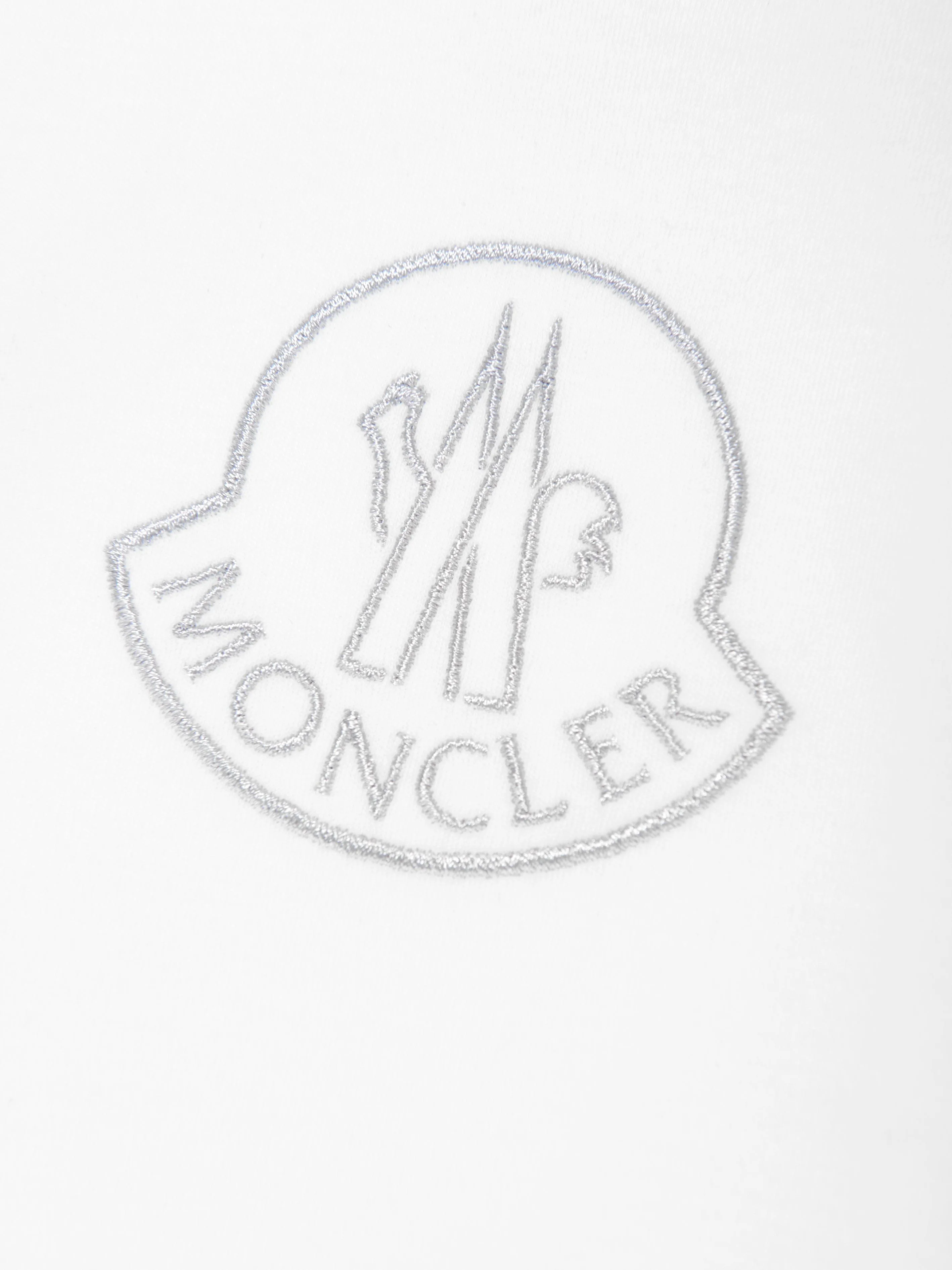 Moncler Enfant Baby Logo-Body in Weiß