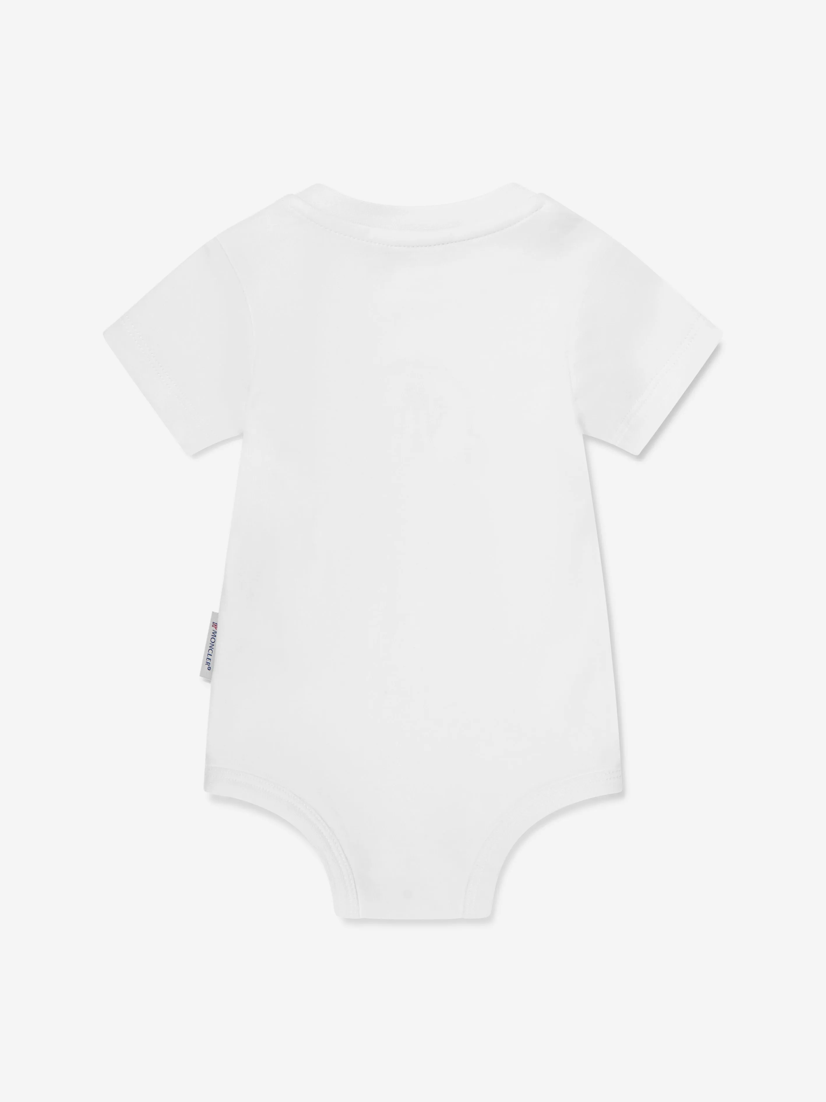 Moncler Enfant Baby Logo-Body in Weiß