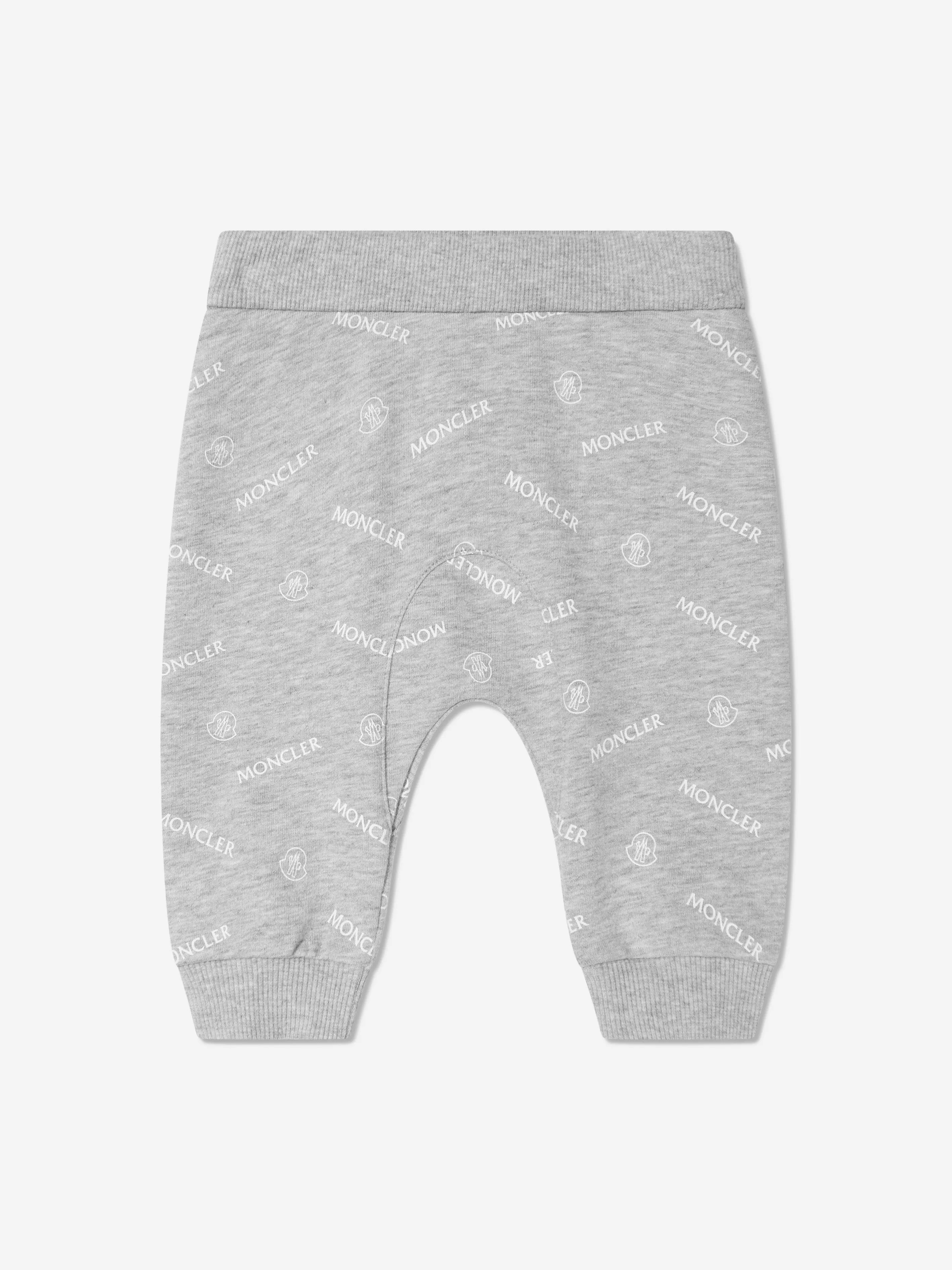 Moncler Enfant Baby Logo Tracksuit in Grau