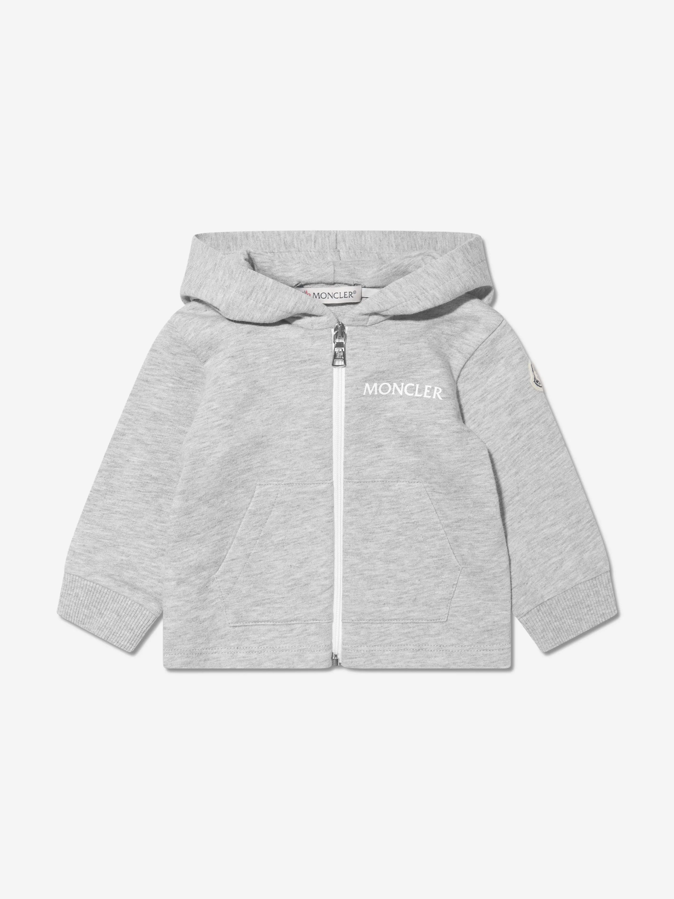 Moncler Enfant Baby Logo Tracksuit in Grau