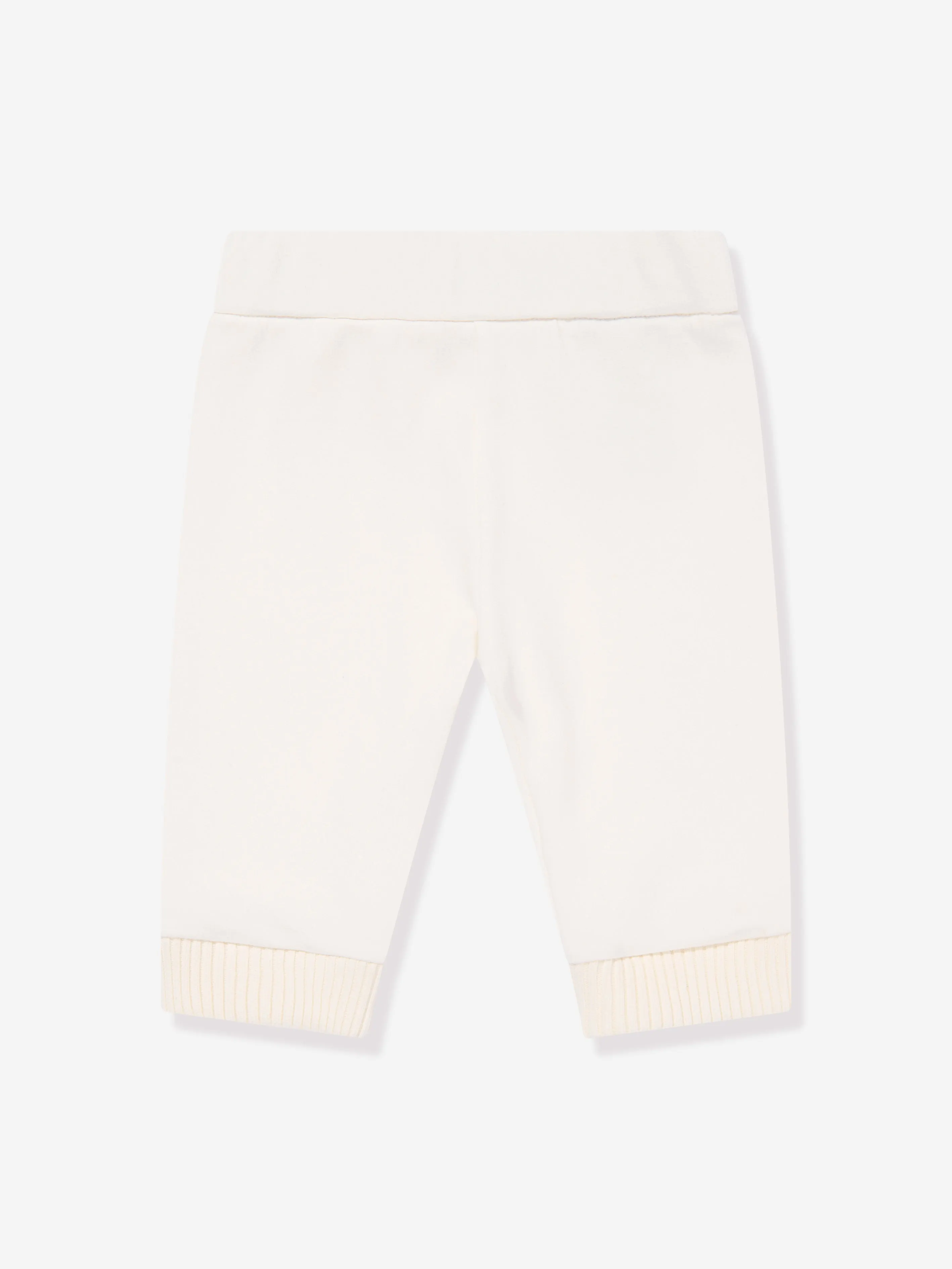 Moncler Enfant Baby Teddy Fleece Trainingsanzug in Elfenbein