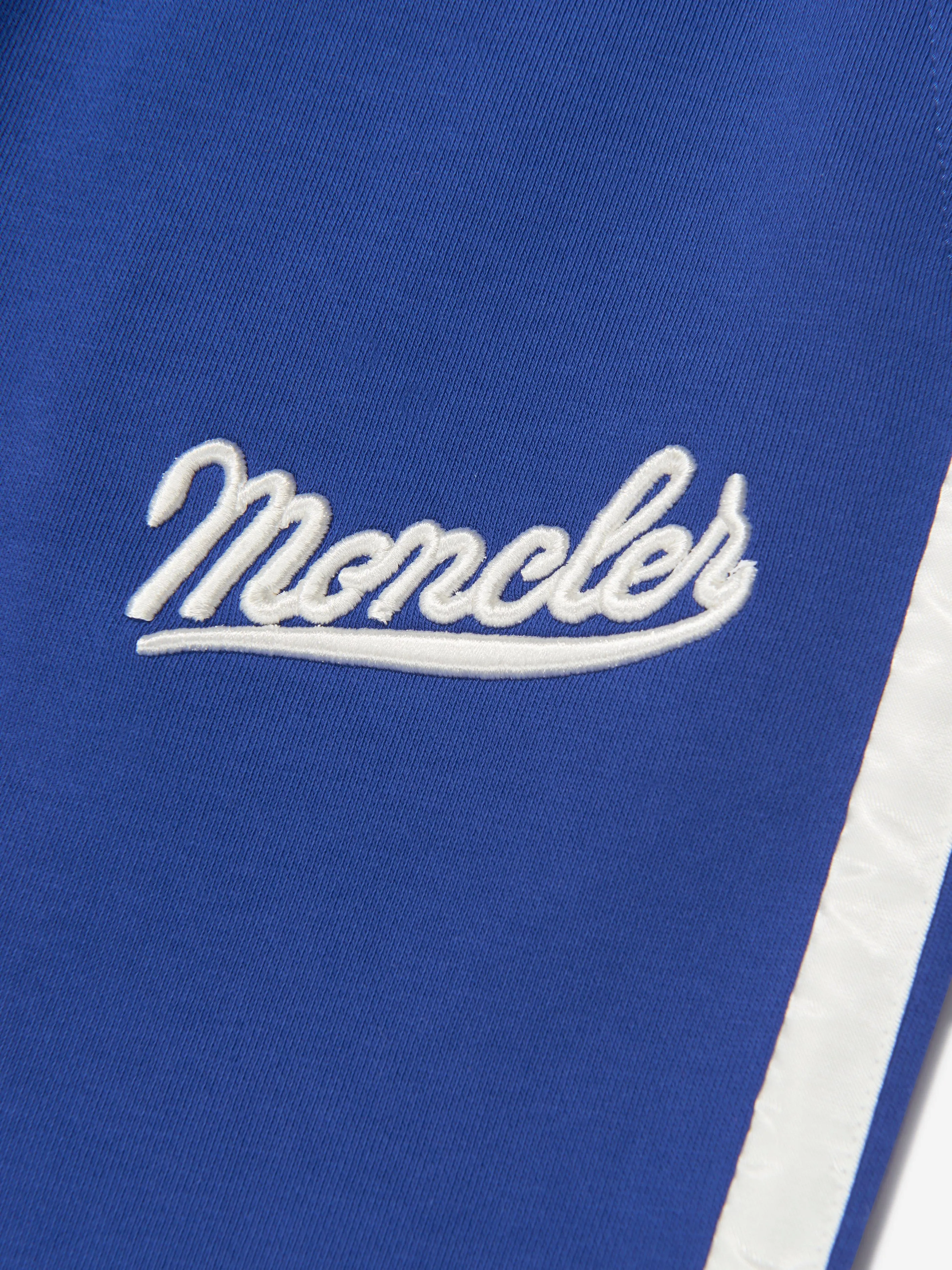 Moncler Enfant Jogginghose mit Logo für Jungen in Blau