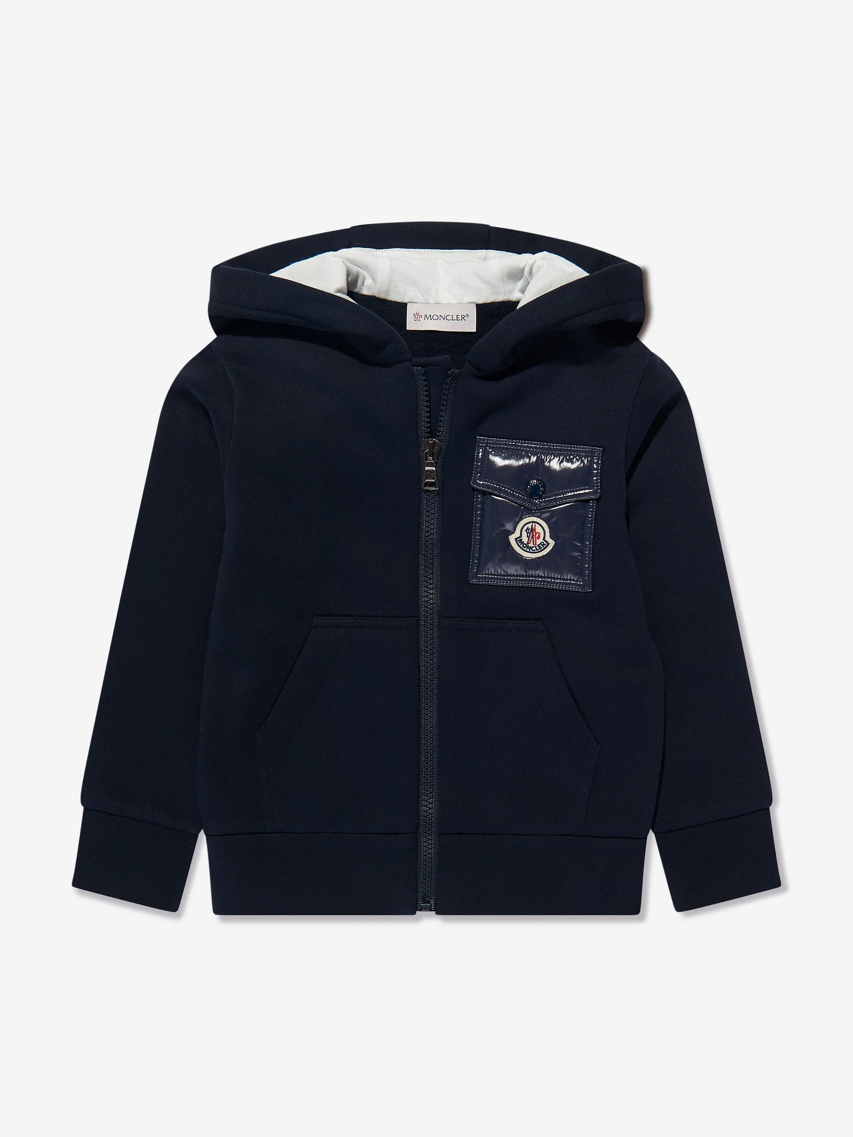Moncler Enfant Jungen Logo Pocket Tracksuit in Marineblau