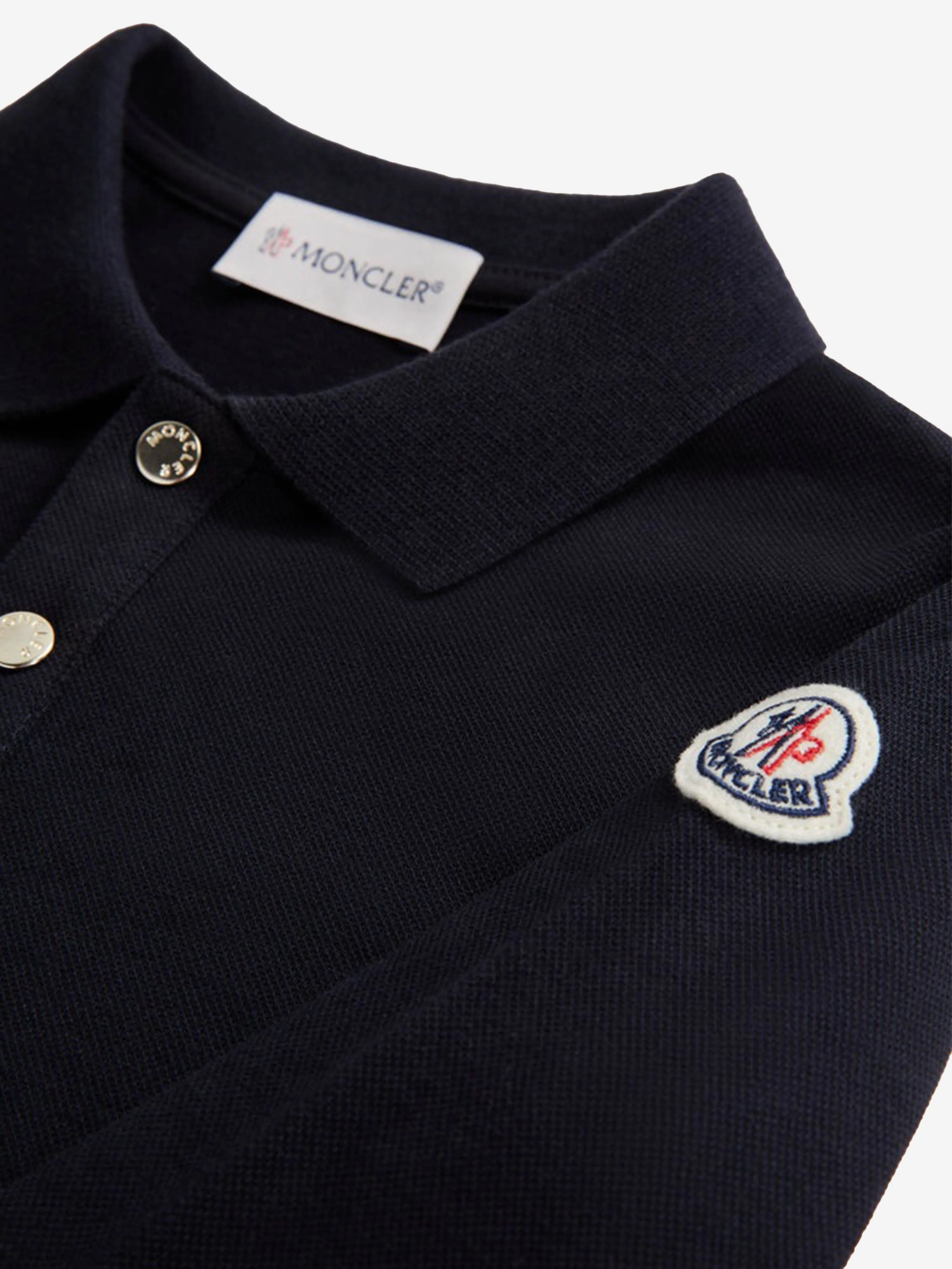 Moncler Enfant Mädchen Polo-Kleid in Marine