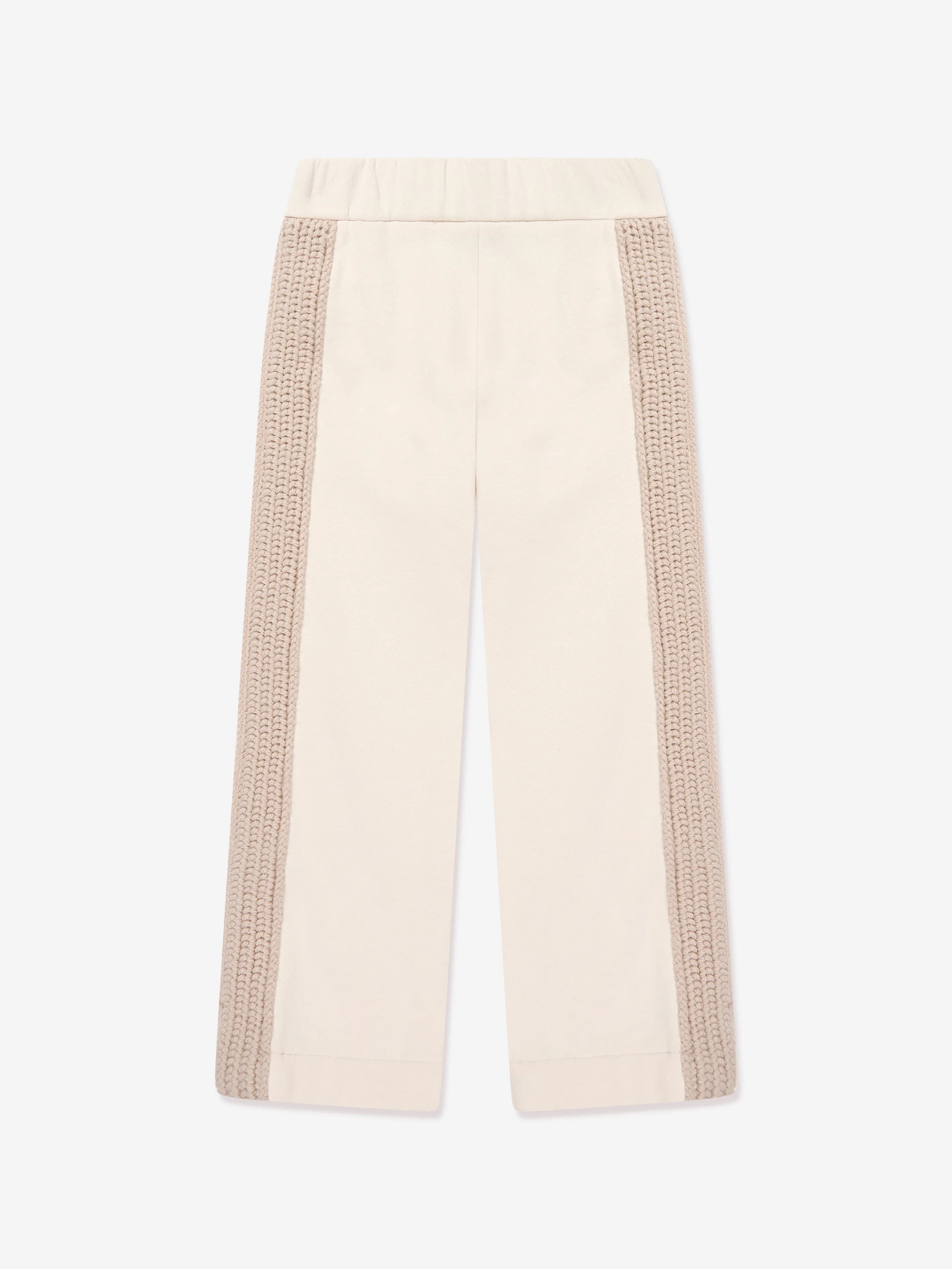 Moncler Enfant Mädchen Jogginganzug in Elfenbein