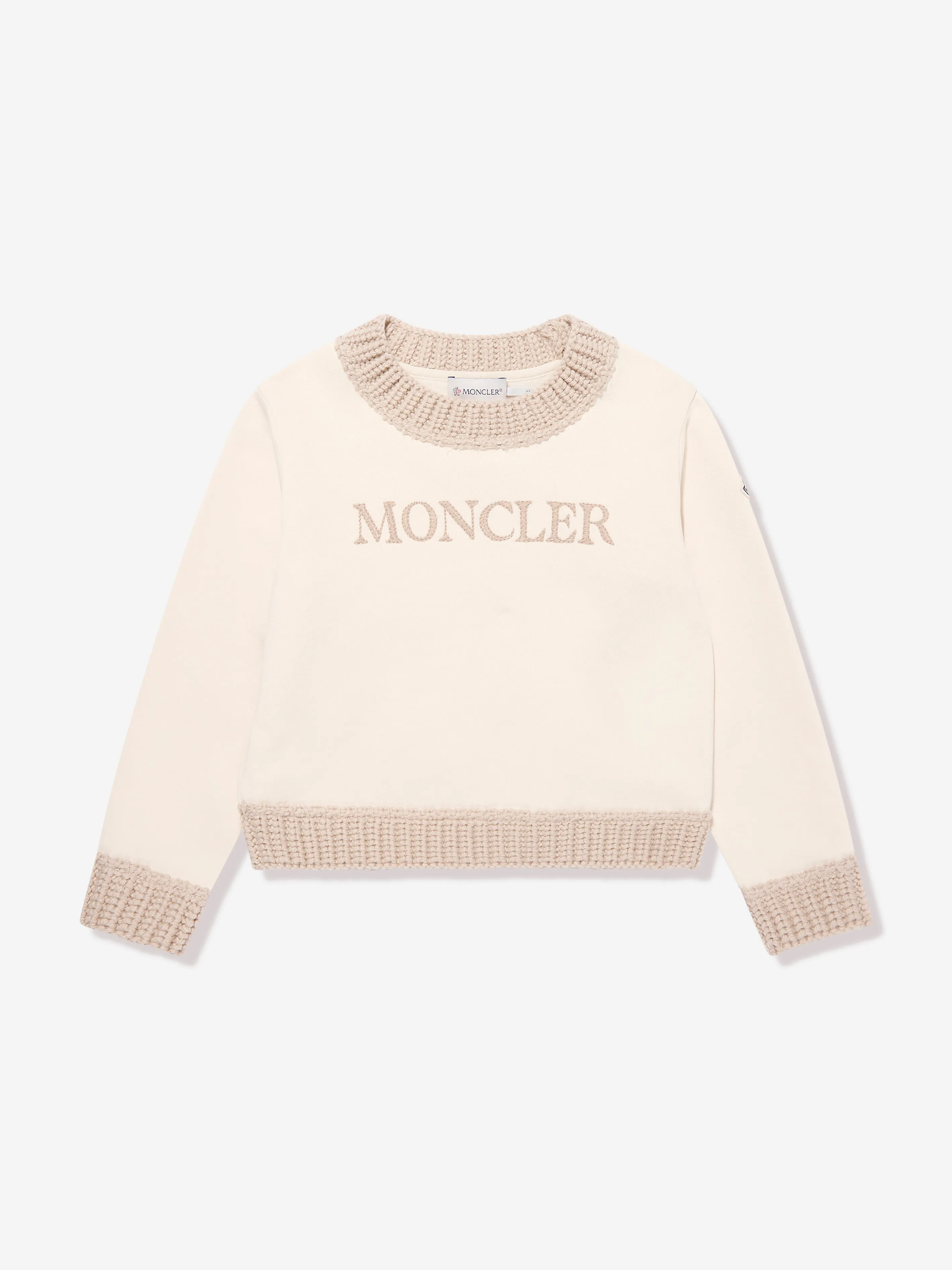 Moncler Enfant Mädchen Jogginganzug in Elfenbein