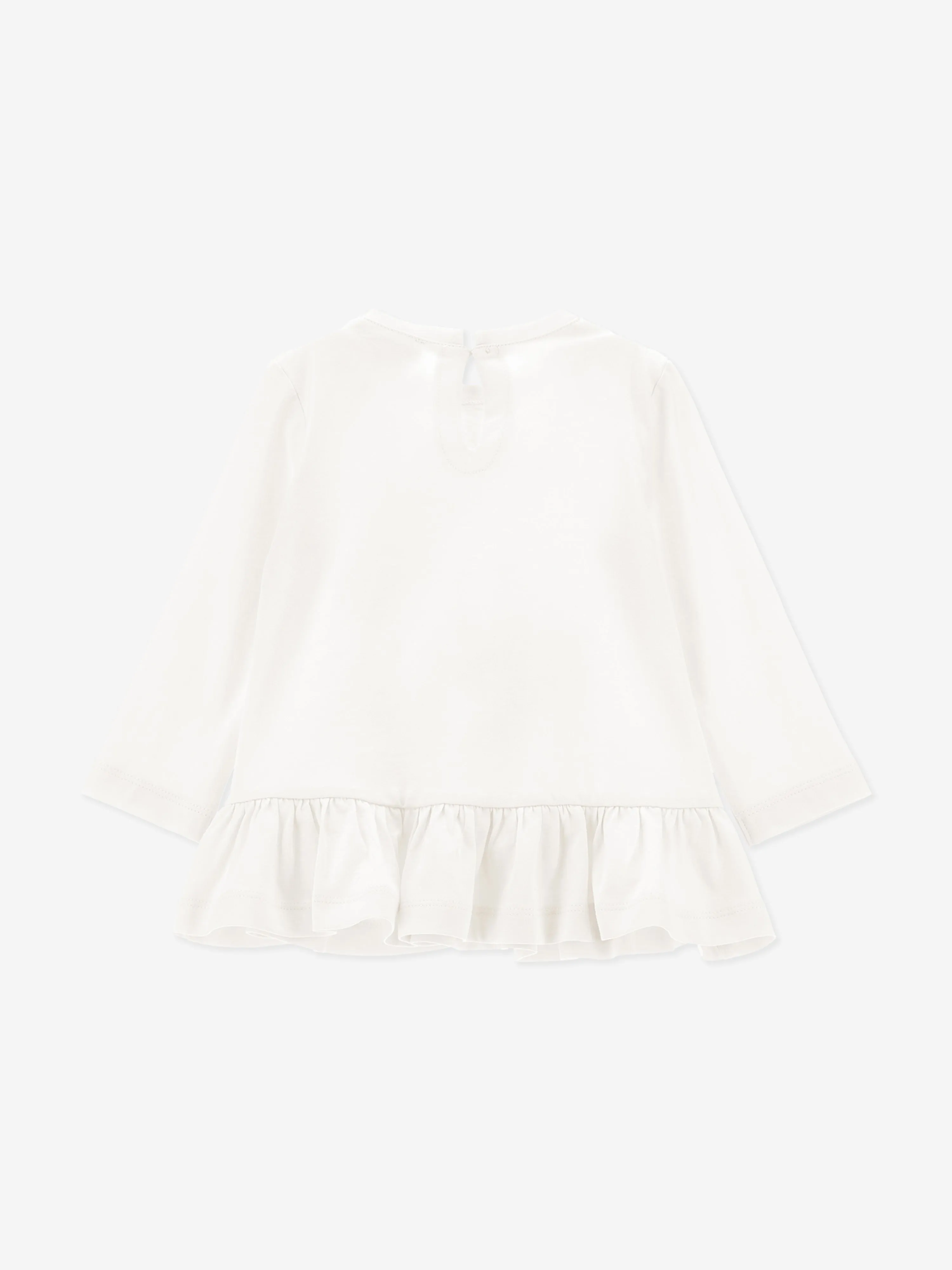 Monnalisa Baby Mädchen Langarm Dumbo T-Shirt in Elfenbein