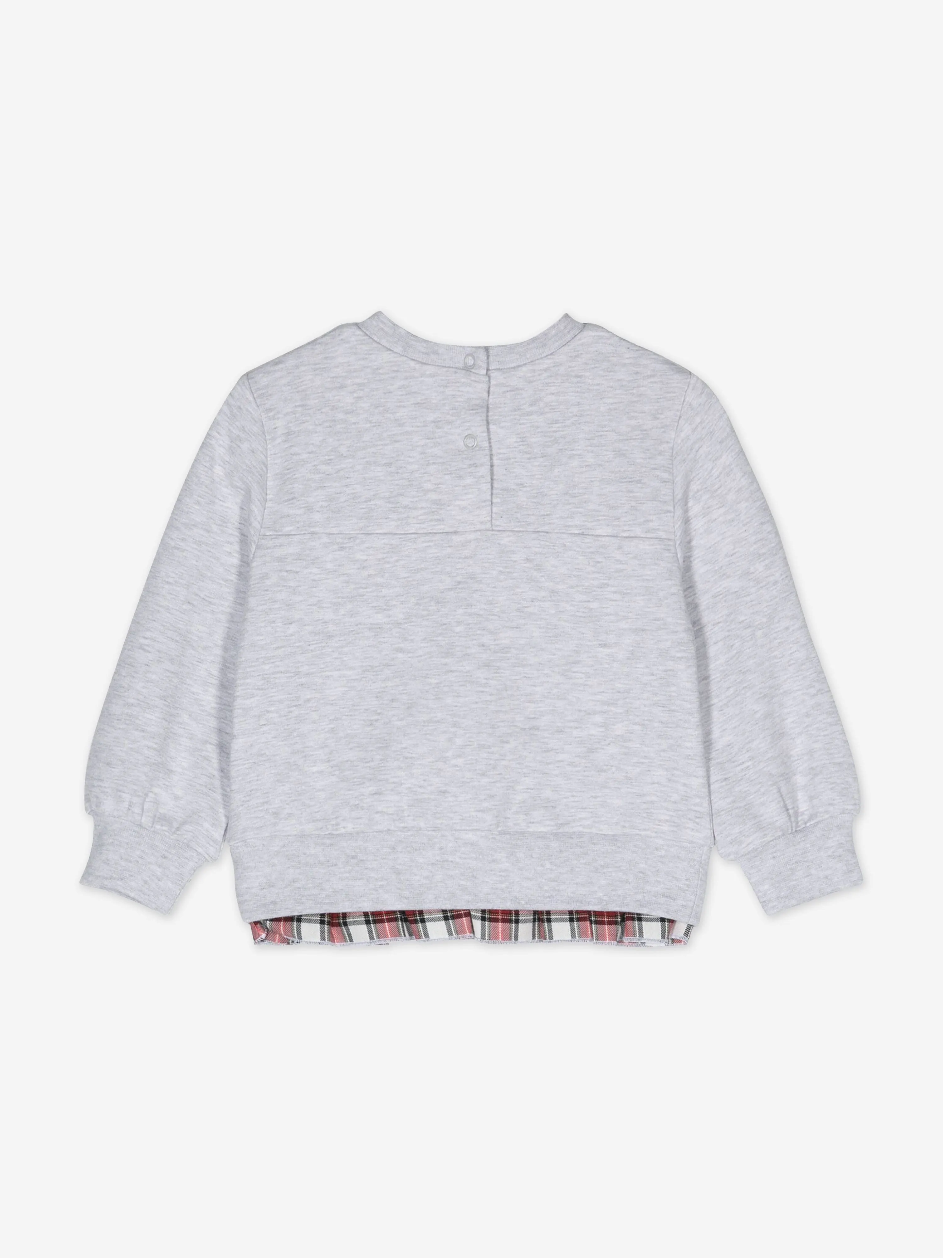 Monnalisa Baby Mädchen Teddybär Sweatshirt in Grau