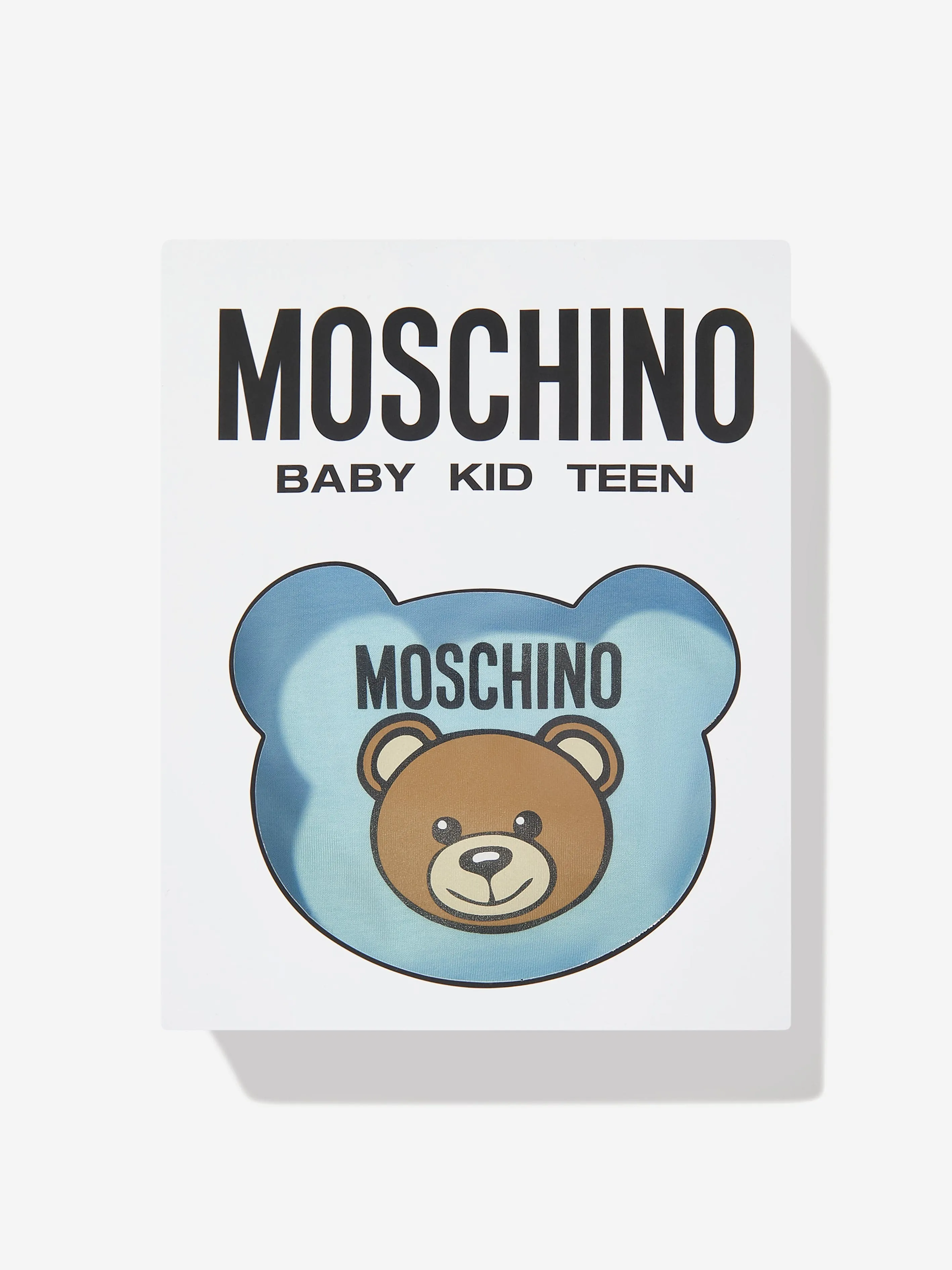 Moschino Baby Jungen Bären-Logo Babygrow Geschenkset in Blau