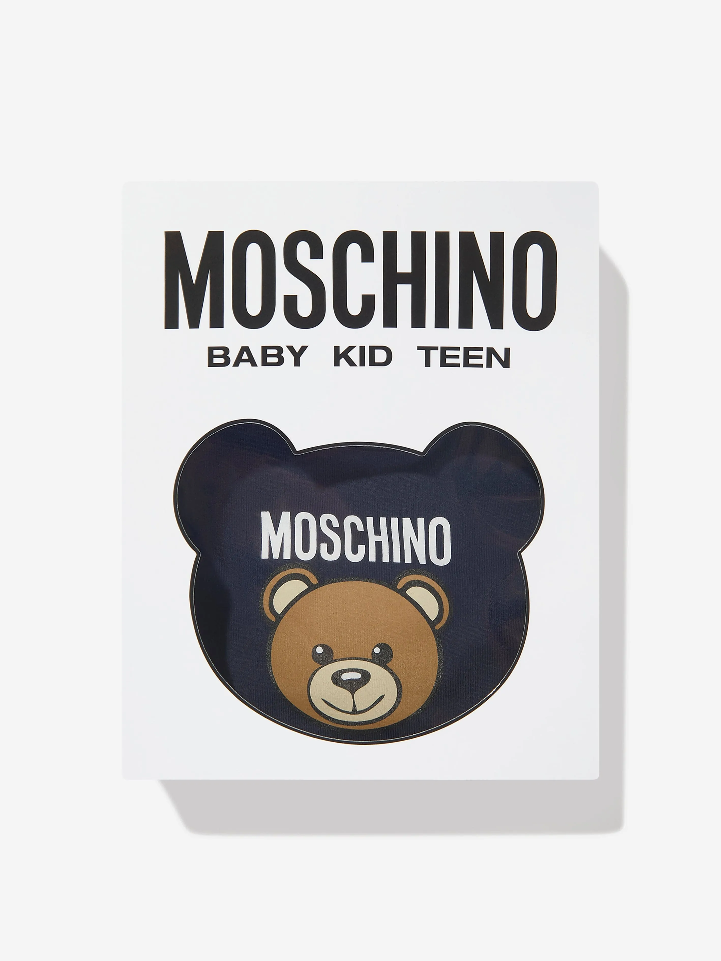 Moschino Baby Jungen Bären Logo Babygrow Geschenkset in Marineblau